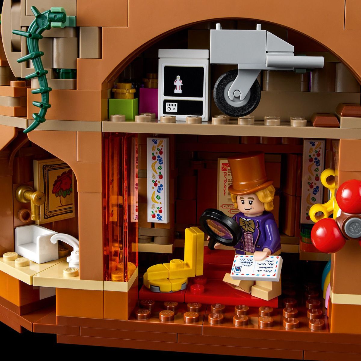 Đồ Chơi Lắp Ráp Willy Wonka Và Nhà Máy Sô-Cô-La LEGO IDEAS 21360
