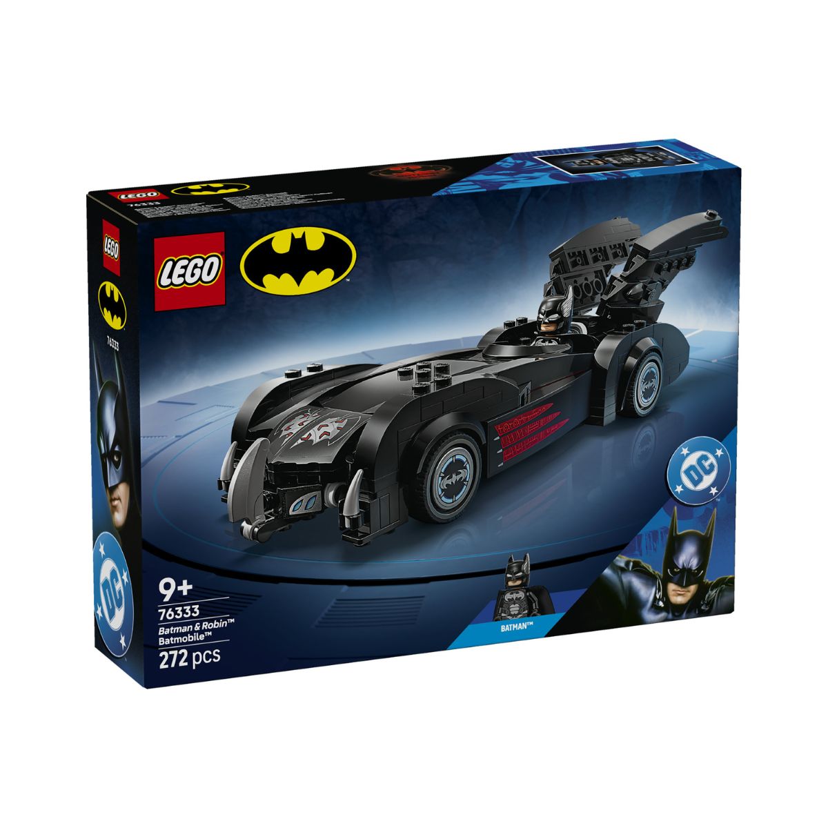 Đồ Chơi Lắp Ráp Xe Batman & Robin Batmobile LEGO SUPERHEROES 76333 (272 Chi Tiết)