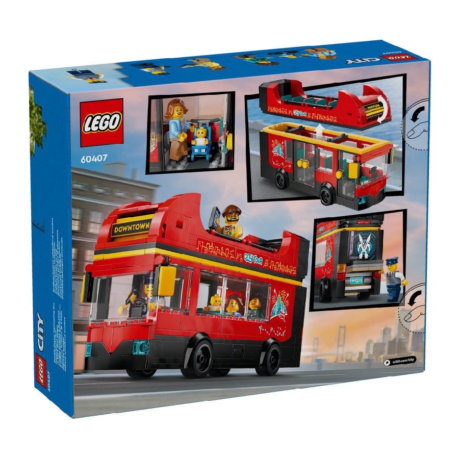 Đồ Chơi Lắp Ráp Xe Buýt Hai Tầng Màu Đỏ LEGO CITY 60407 (384 chi tiết)