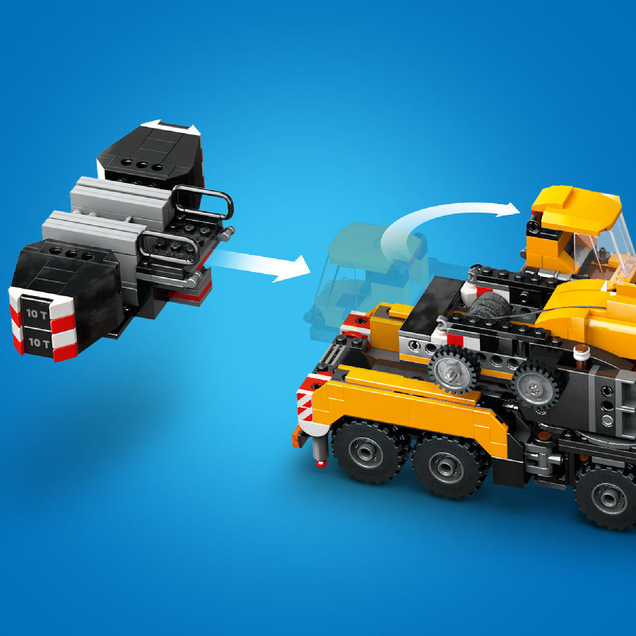 Đồ Chơi Lắp Ráp Xe Cần Cẩu Bánh Lốp LEGO CITY 60409 (1116 chi tiết)