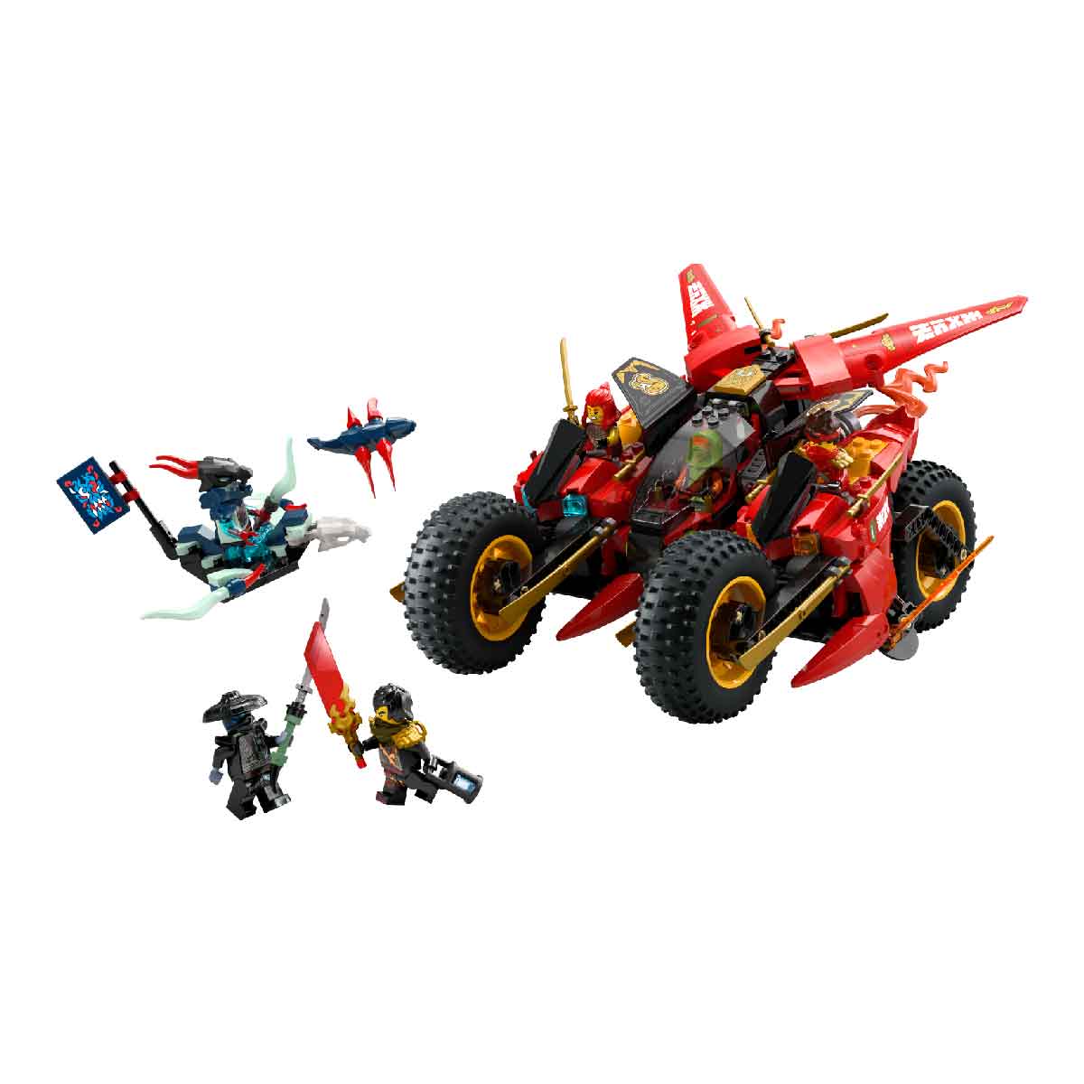 Đồ Chơi Lắp Ráp Xe Chiến Đấu Ninja Siêu Tốc LEGO NINJAGO 71844 (561 chi tiết)
