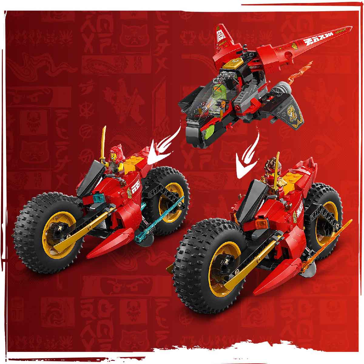 Đồ Chơi Lắp Ráp Xe Chiến Đấu Ninja Siêu Tốc LEGO NINJAGO 71844 (561 chi tiết)