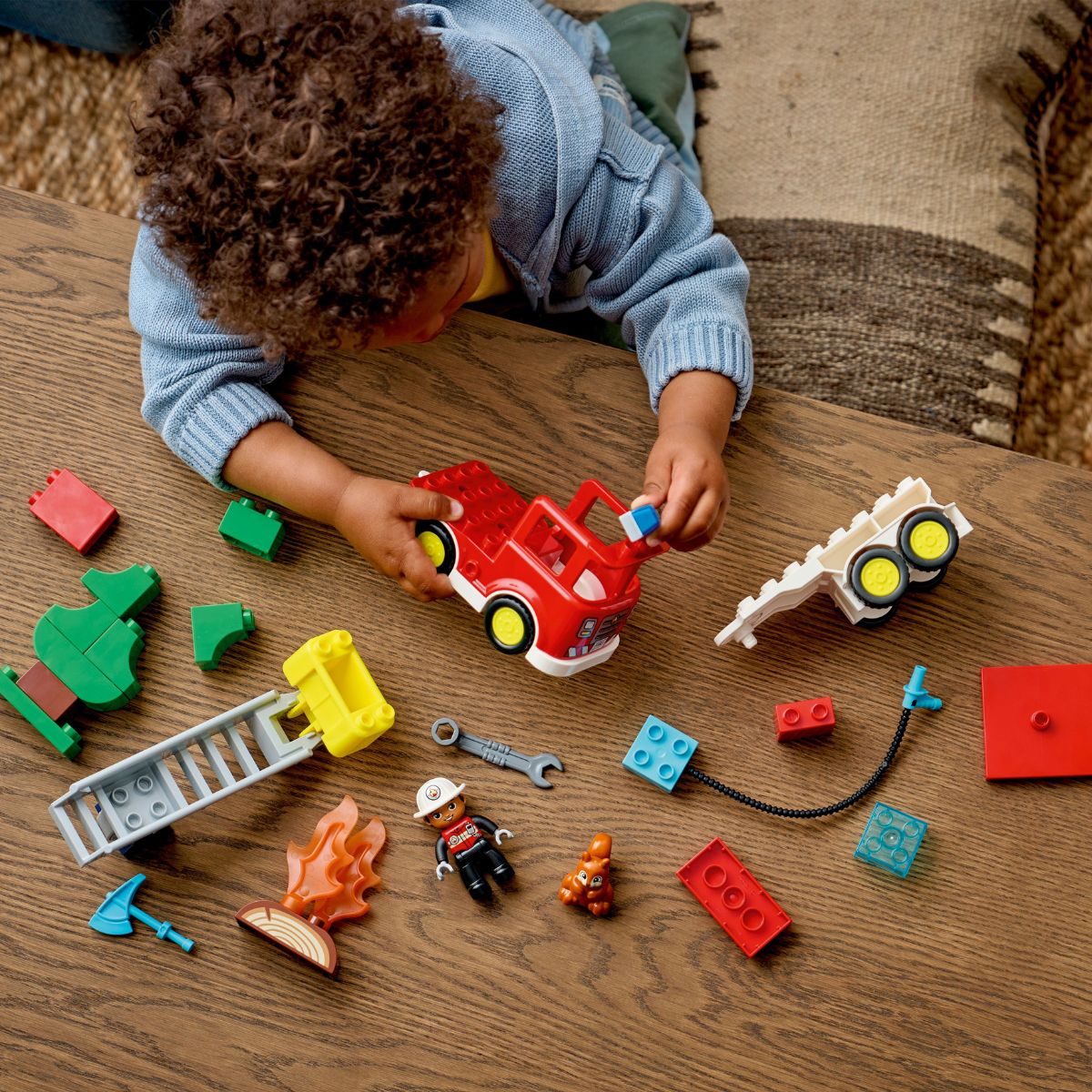 Đồ Chơi Lắp Ráp Xe Cứu Hỏa Kèm Vòi Phun Nước Và Lính Cứu Hỏa LEGO DUPLO 10473 (28 chi tiết)