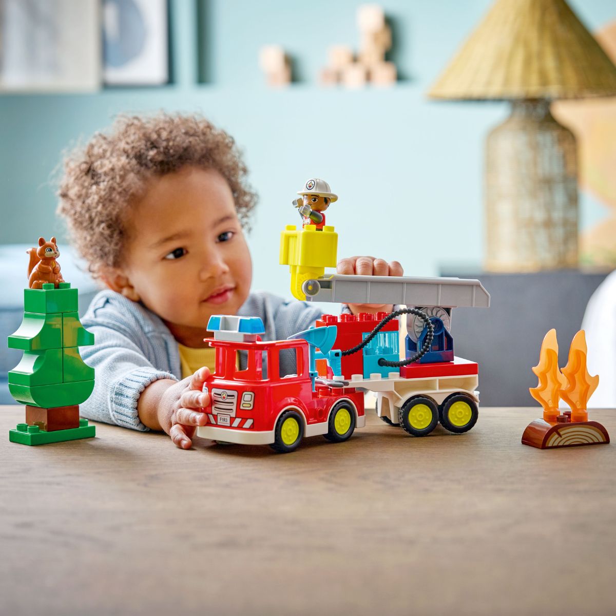 Đồ Chơi Lắp Ráp Xe Cứu Hỏa Kèm Vòi Phun Nước Và Lính Cứu Hỏa LEGO DUPLO 10473 (28 chi tiết)