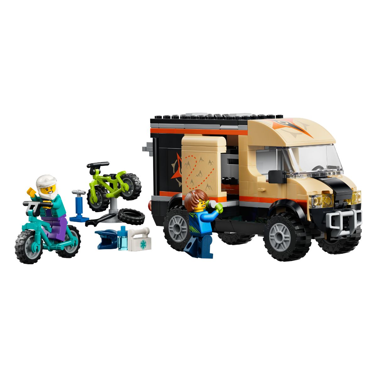 Đồ Chơi Lắp Ráp Xe Dã Ngoại Chở Xe Đạp Địa Hình LEGO CITY 60512 (260 chi tiết)