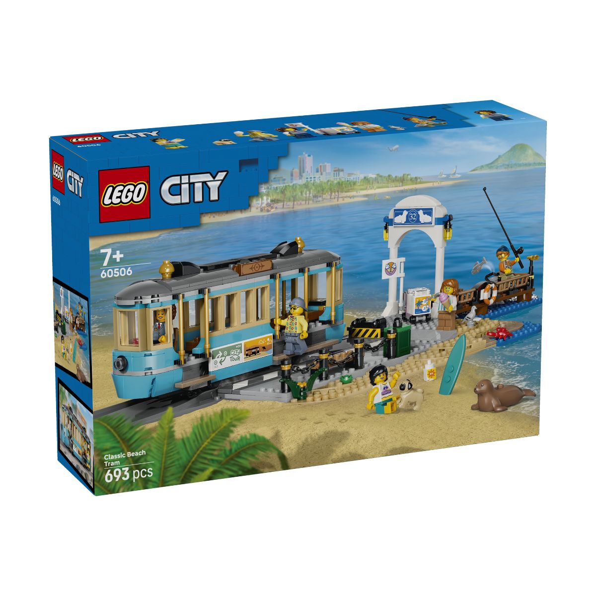 Đồ Chơi Lắp Ráp Xe Điện Ven Biển Cổ Điển LEGO CITY 60506 (693 chi tiết)