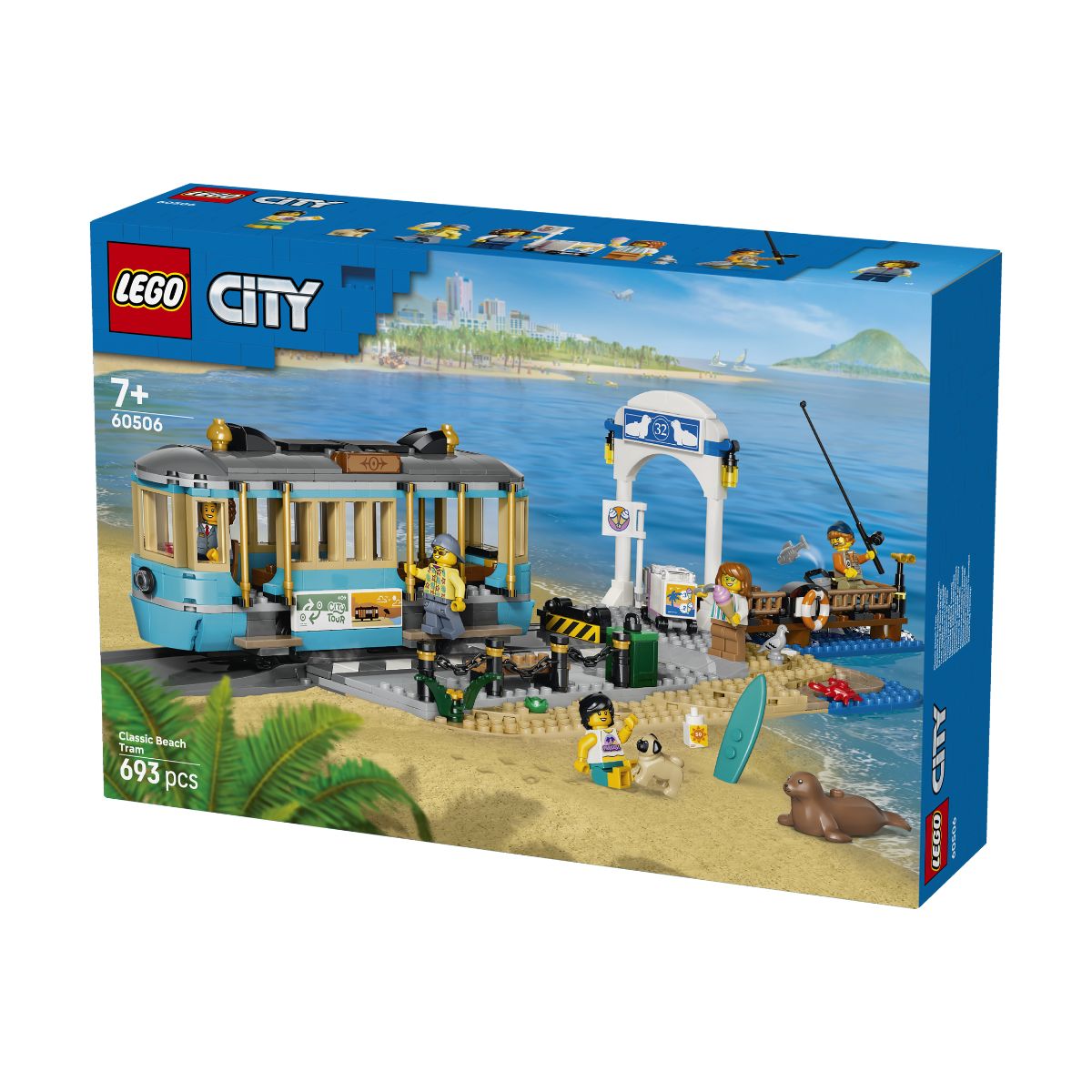 Đồ Chơi Lắp Ráp Xe Điện Ven Biển Cổ Điển LEGO CITY 60506 (693 chi tiết)