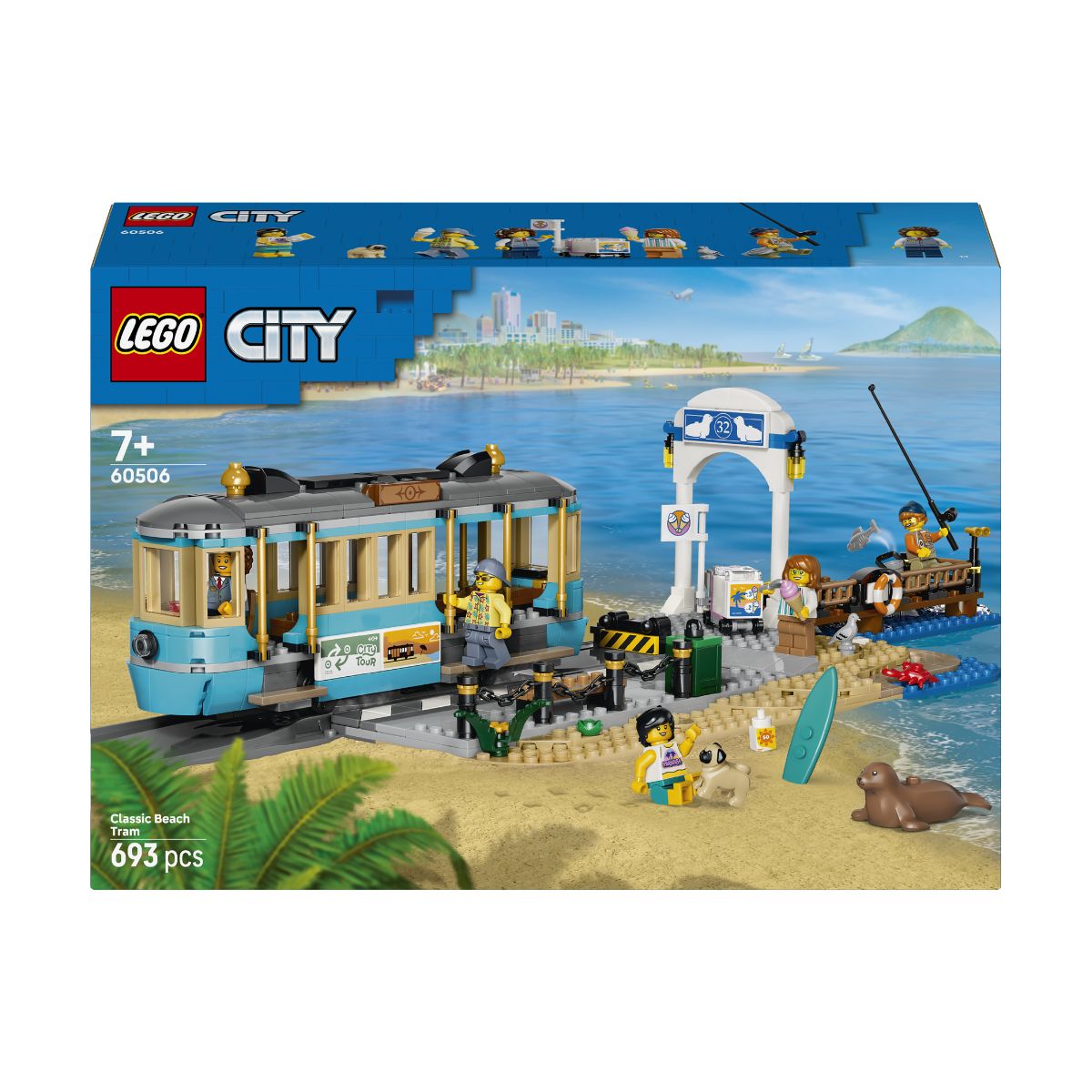Đồ Chơi Lắp Ráp Xe Điện Ven Biển Cổ Điển LEGO CITY 60506 (693 chi tiết)