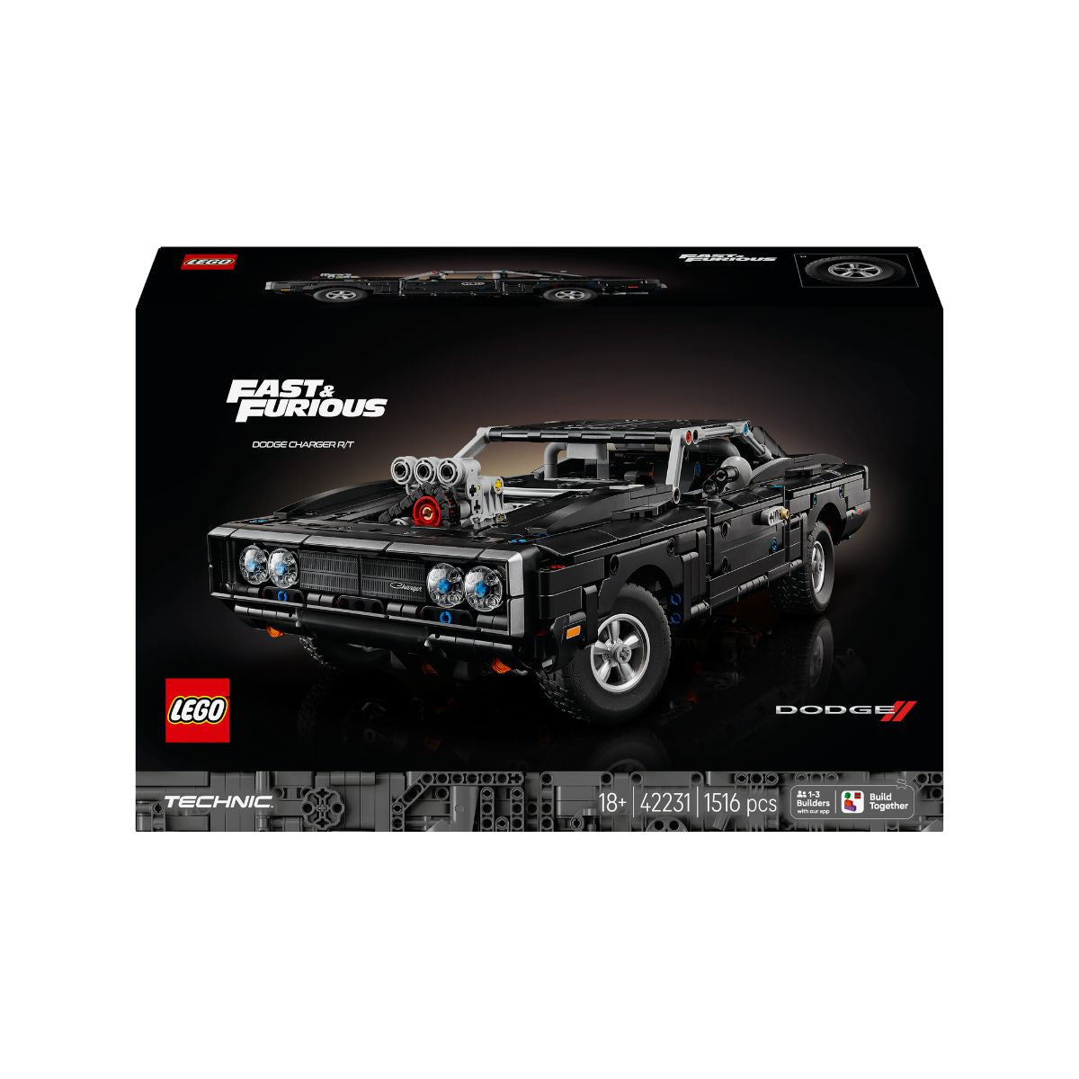 Đồ Chơi Lắp Ráp Xe Dodge Charger R/T – Fast & Furious LEGO TECHNIC 42231 (1516 chi tiết)