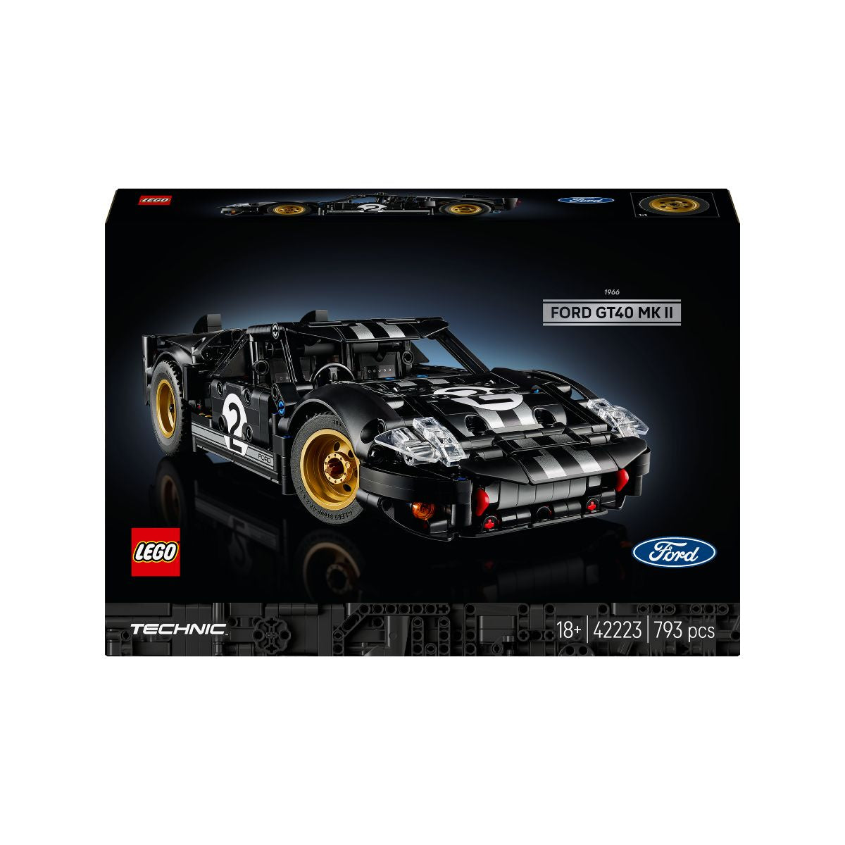 Đồ Chơi Lắp Ráp Xe Đua Ford GT40 MKII 1966 LEGO TECHNIC 42223 (793 chi tiết)