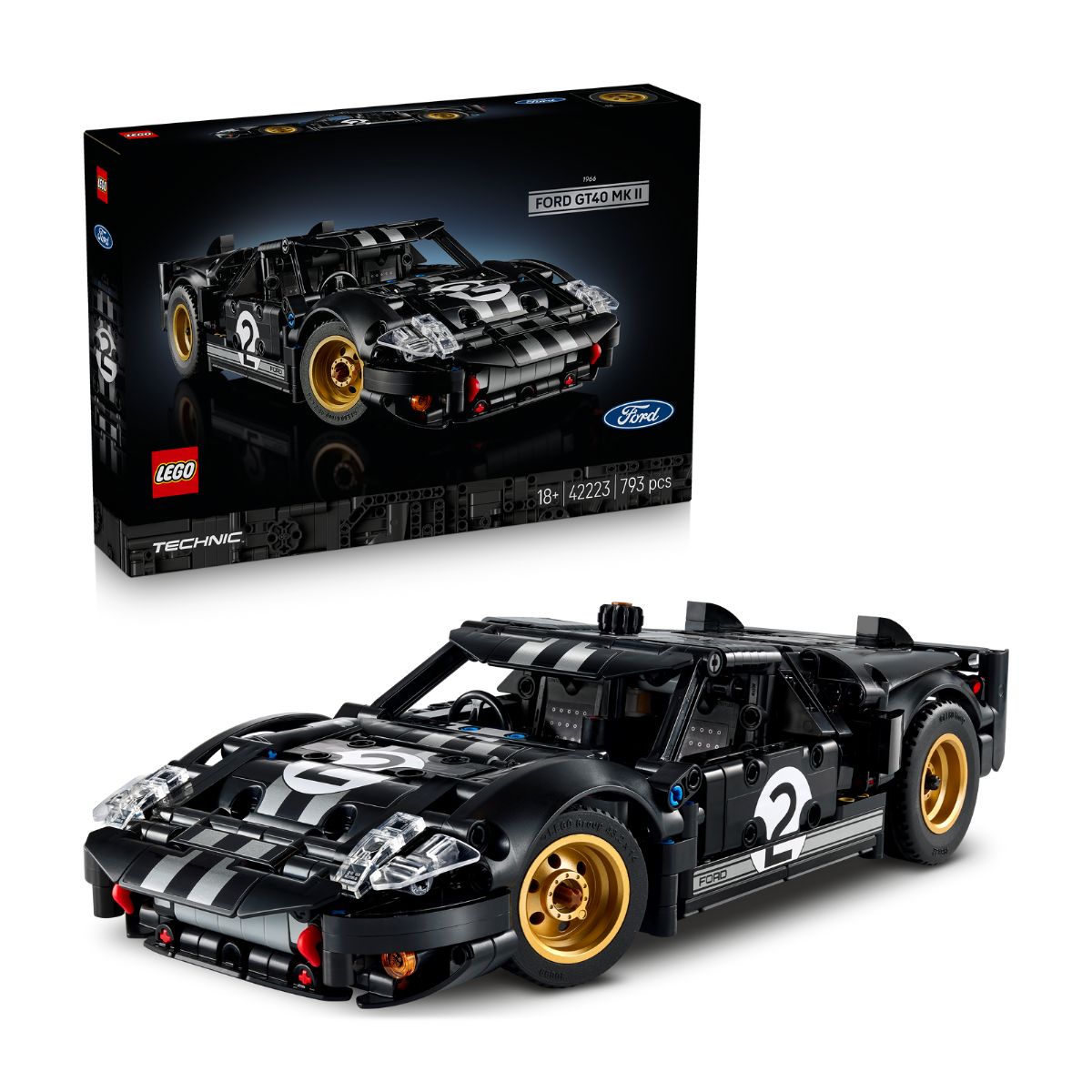 Đồ Chơi Lắp Ráp Xe Đua Ford GT40 MKII 1966 LEGO TECHNIC 42223 (793 chi tiết)