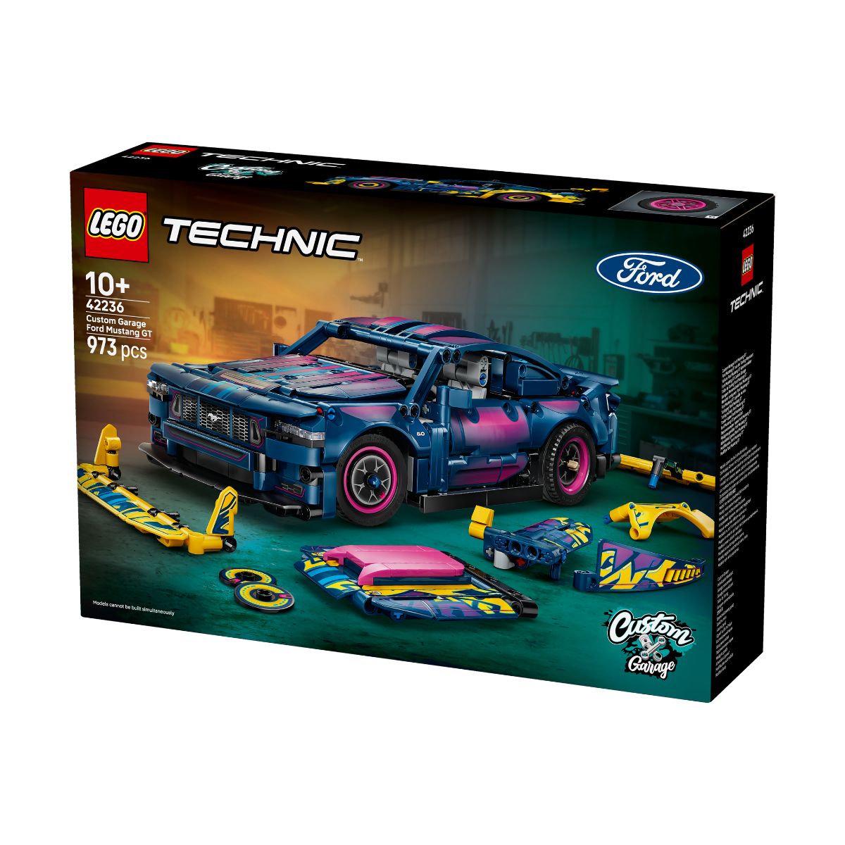 Đồ Chơi Lắp Ráp Xe Ford Mustang GT Với Gara Cá Nhân Hóa LEGO TECHNIC 42236 (973 Chi Tiết)