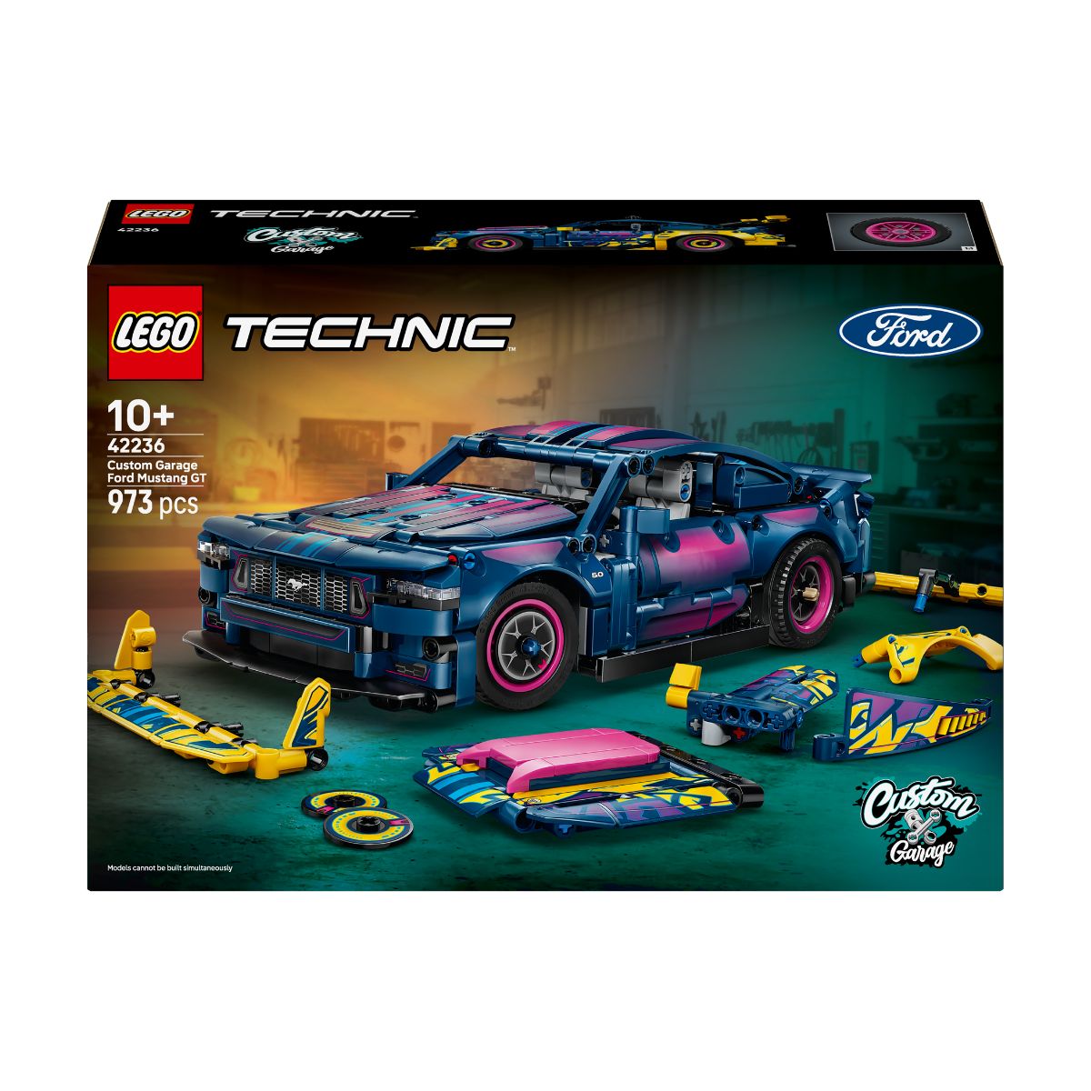 Đồ Chơi Lắp Ráp Xe Ford Mustang GT Với Gara Cá Nhân Hóa LEGO TECHNIC 42236 (973 Chi Tiết)