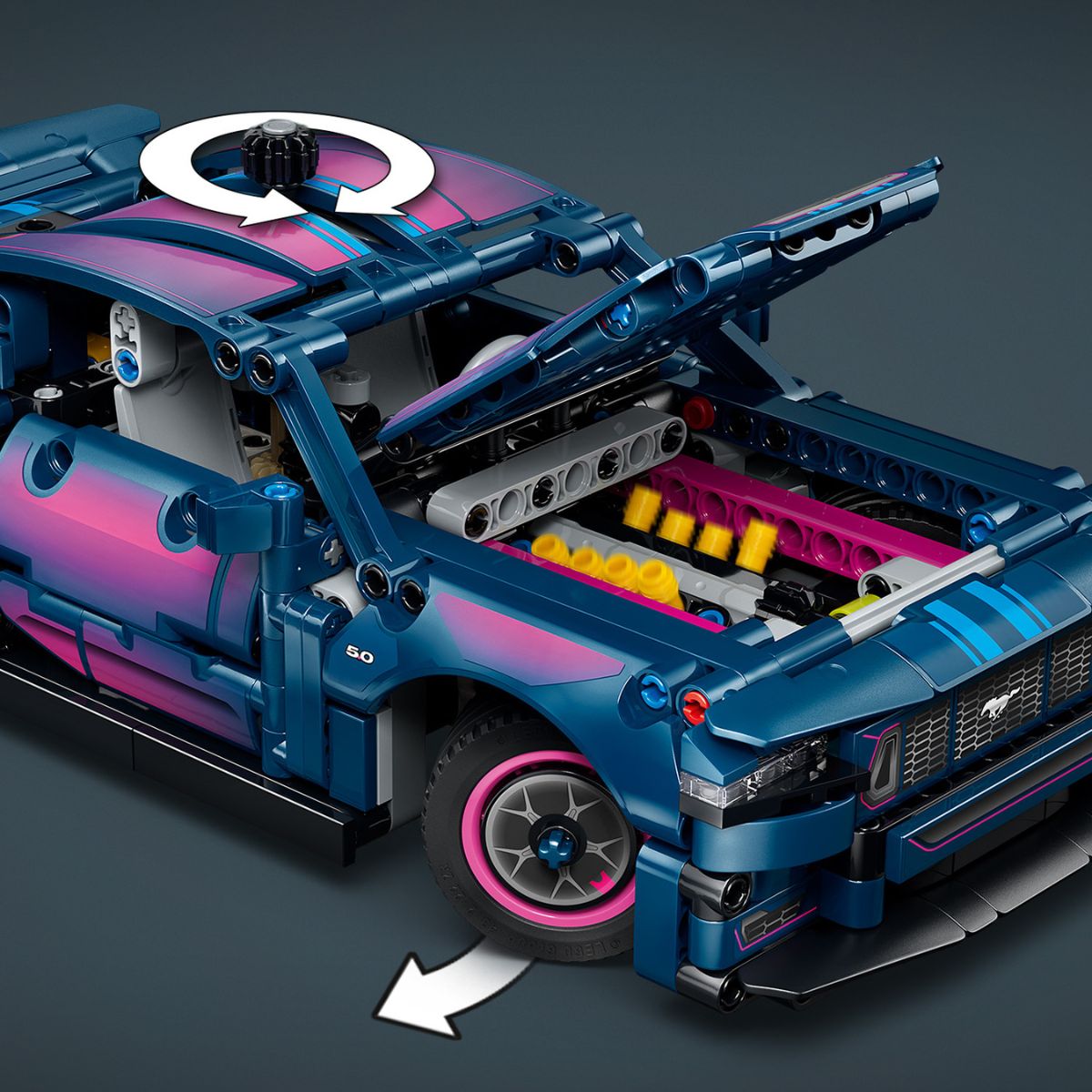 Đồ Chơi Lắp Ráp Xe Ford Mustang GT Với Gara Cá Nhân Hóa LEGO TECHNIC 42236 (973 Chi Tiết)