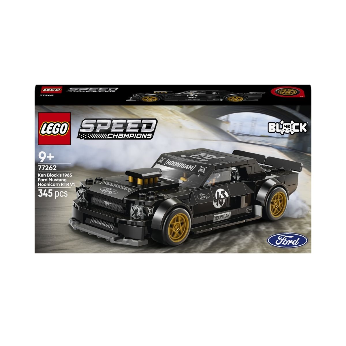 Đồ Chơi Lắp Ráp Xe Ford Mustang Hoonicorn V 1965 Ken Block LEGO SPEED CHAMPIONS 77262 (345 chi tiết)