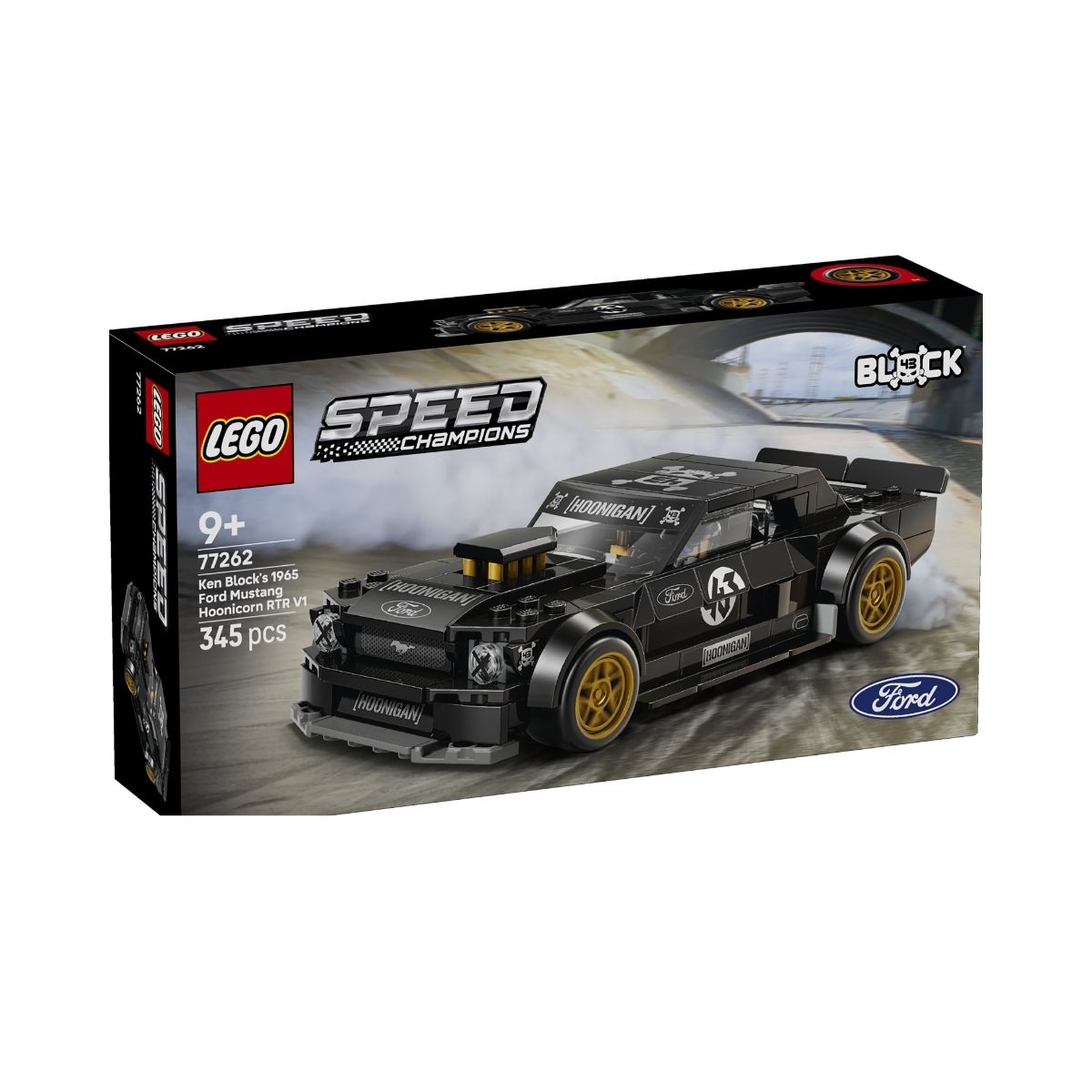 Đồ Chơi Lắp Ráp Xe Ford Mustang Hoonicorn V 1965 Ken Block LEGO SPEED CHAMPIONS 77262 (345 chi tiết)