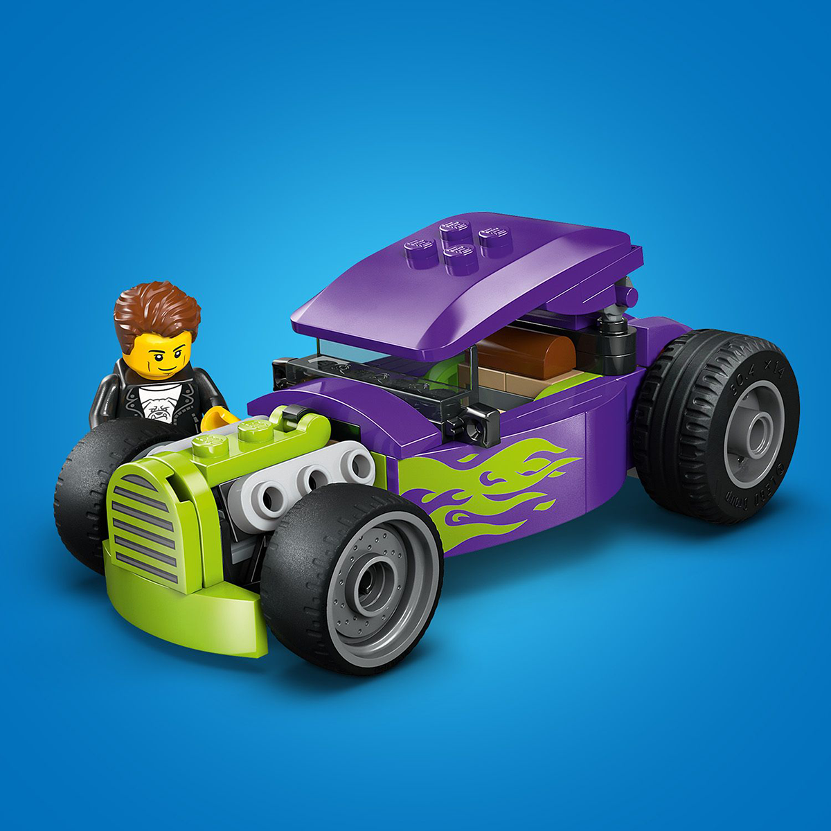 Đồ Chơi Lắp Ráp Xe Hot Rod Phong Cách LEGO CITY 60485 (81 chi tiết)