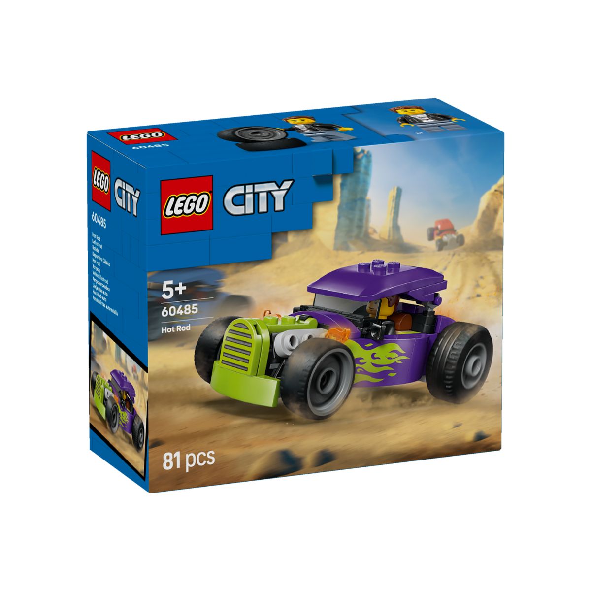 Đồ Chơi Lắp Ráp Xe Hot Rod Phong Cách LEGO CITY 60485 (81 chi tiết)