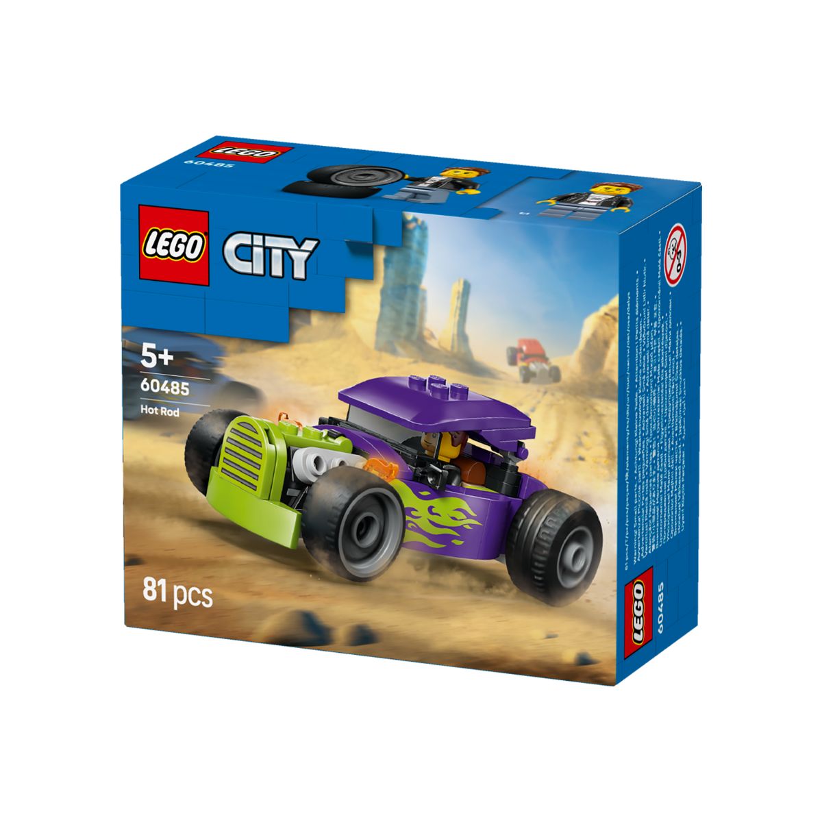 Đồ Chơi Lắp Ráp Xe Hot Rod Phong Cách LEGO CITY 60485 (81 chi tiết)