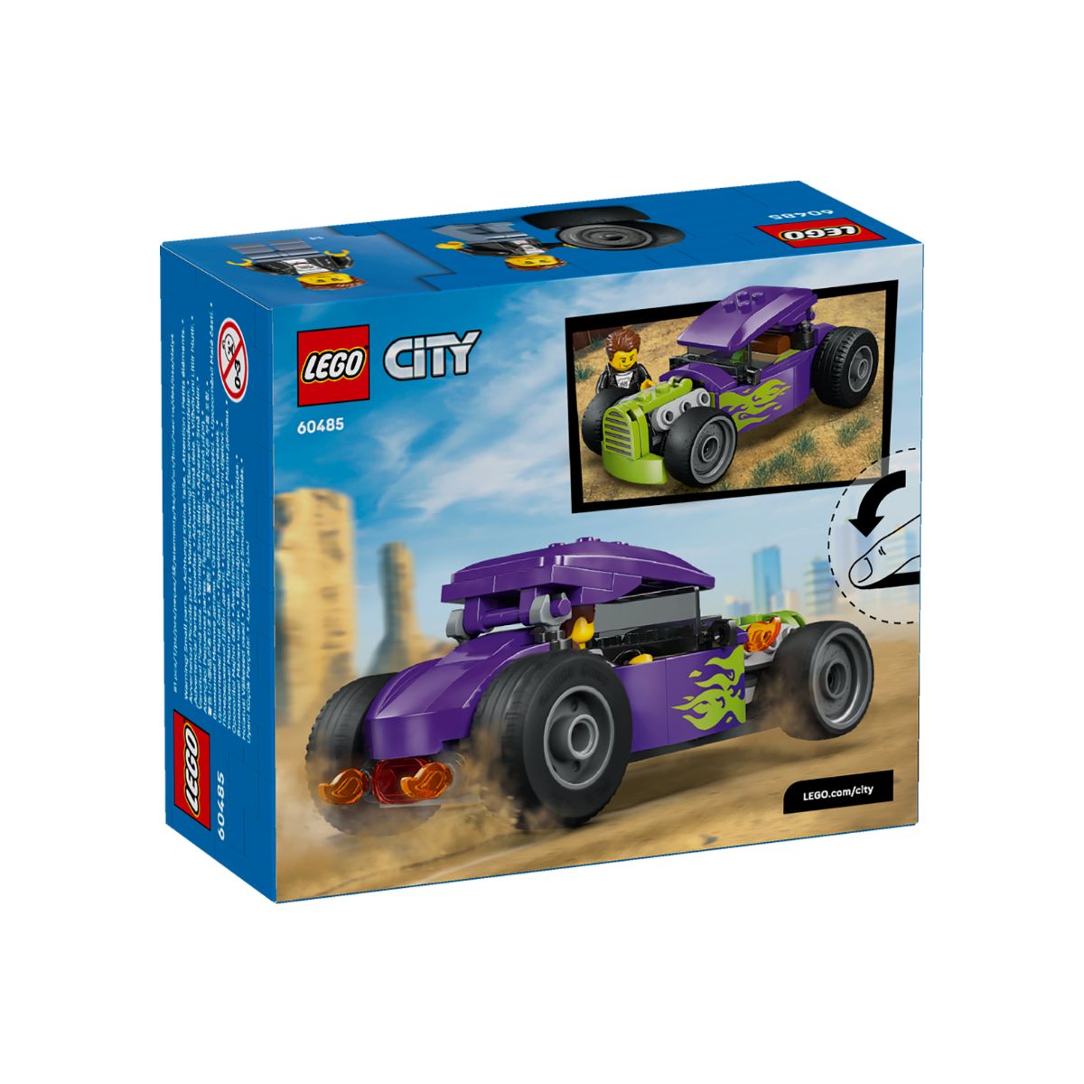 Đồ Chơi Lắp Ráp Xe Hot Rod Phong Cách LEGO CITY 60485 (81 chi tiết)