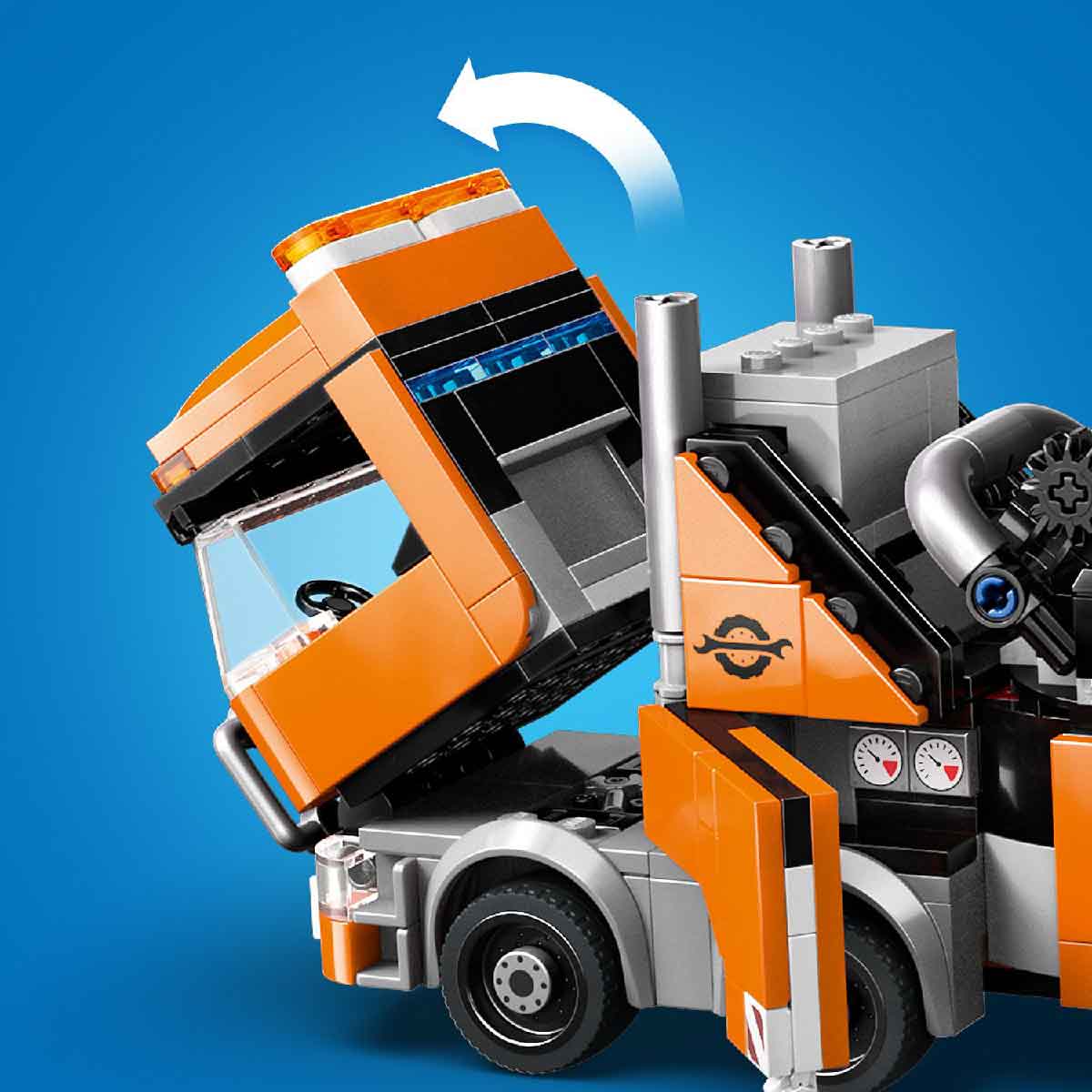 Đồ Chơi Lắp Ráp Xe Kéo Cứu Hộ Nặng Có Cẩu LEGO CITY 60467 (793 chi tiết)