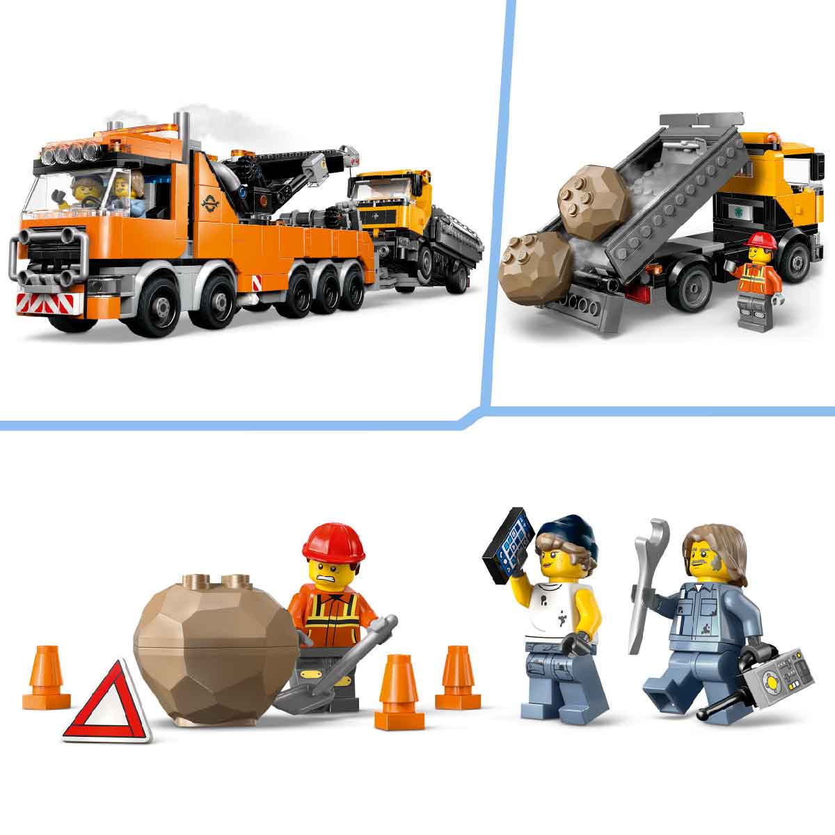 Đồ Chơi Lắp Ráp Xe Kéo Cứu Hộ Nặng Có Cẩu LEGO CITY 60467 (793 chi tiết)