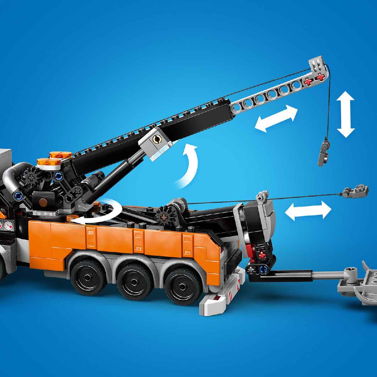 Đồ Chơi Lắp Ráp Xe Kéo Cứu Hộ Nặng Có Cẩu LEGO CITY 60467 (793 chi tiết)