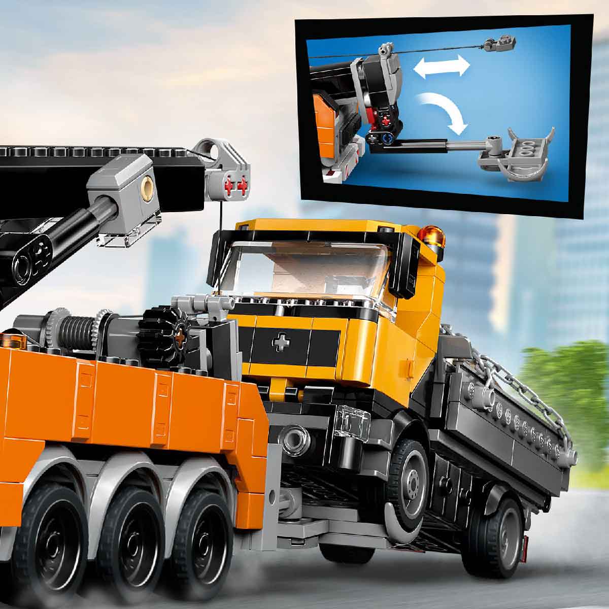 Đồ Chơi Lắp Ráp Xe Kéo Cứu Hộ Nặng Có Cẩu LEGO CITY 60467 (793 chi tiết)