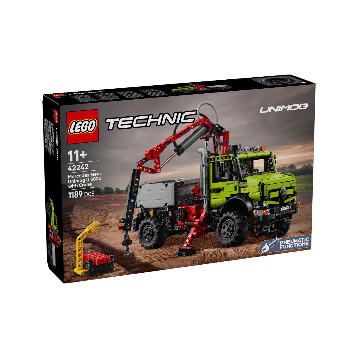 Đồ Chơi Lắp Ráp Xe Mercedes-Benz Unimog U 5023 Kèm Cẩu LEGO TECHNIC 42242 (1189 chi tiết)
