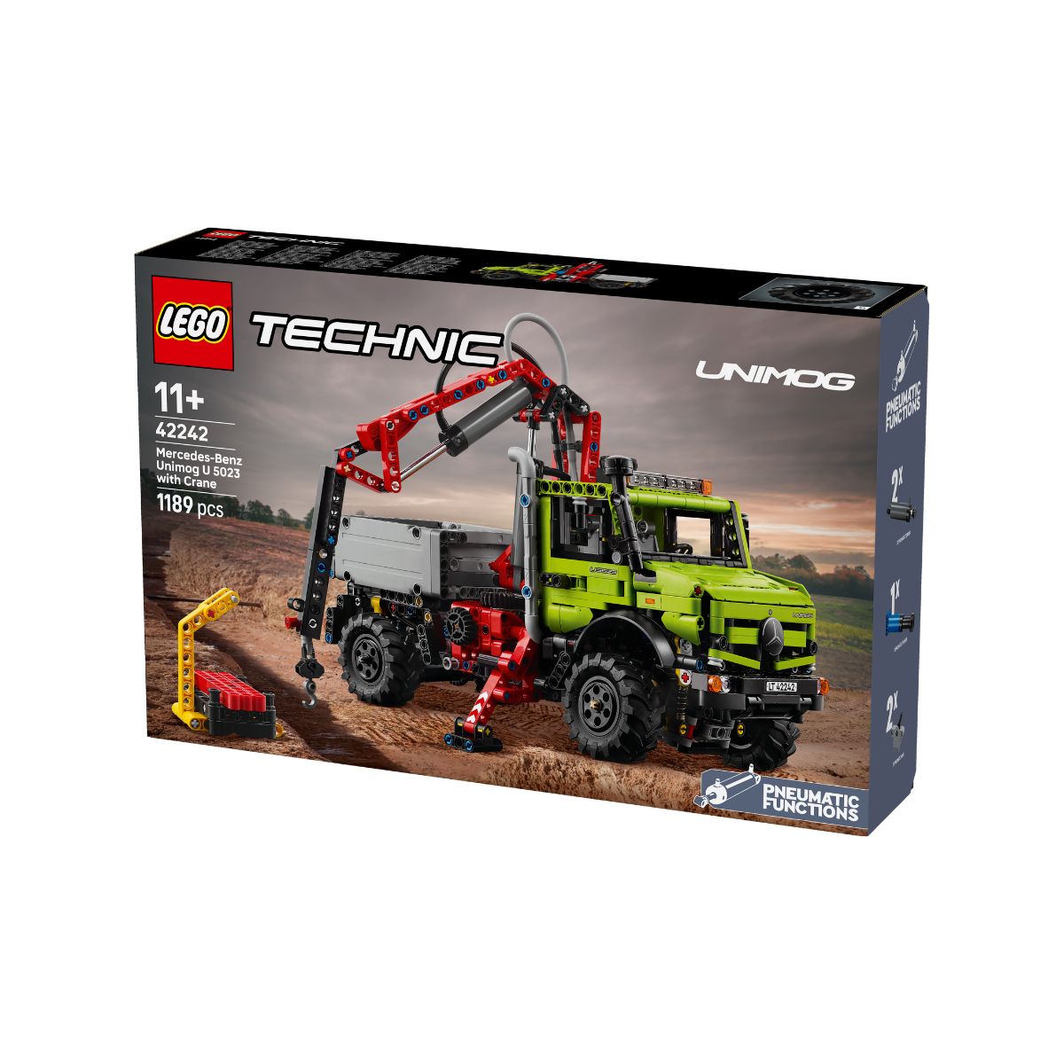 Đồ Chơi Lắp Ráp Xe Mercedes-Benz Unimog U 5023 Kèm Cẩu LEGO TECHNIC 42242 (1189 chi tiết)