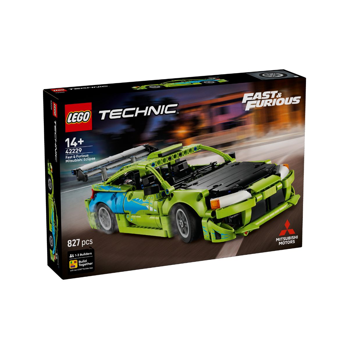 Đồ Chơi Lắp Ráp Xe Mitsubishi Eclipse Fast & Furious LEGO TECHNIC 42229 (827 chi tiết)