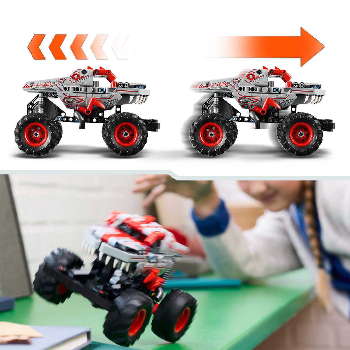 Đồ Chơi Lắp Ráp Xe Monster Jam-ThunderRoarus LEGO TECHNIC 42200