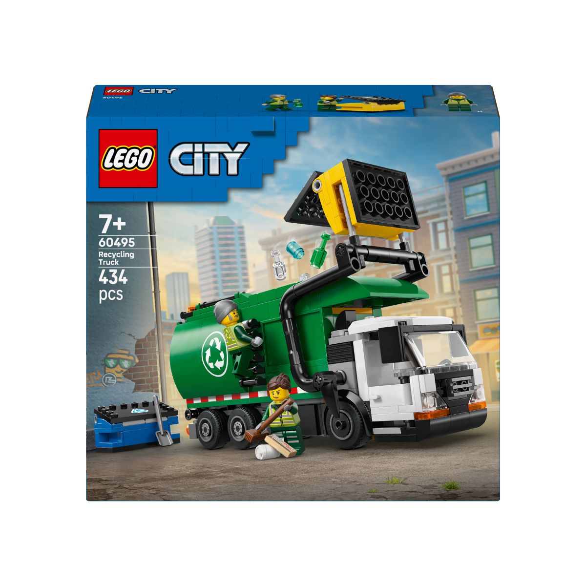 Đồ Chơi Lắp Ráp Xe Rác Tái Chế LEGO CITY 60495 (434 chi tiết)