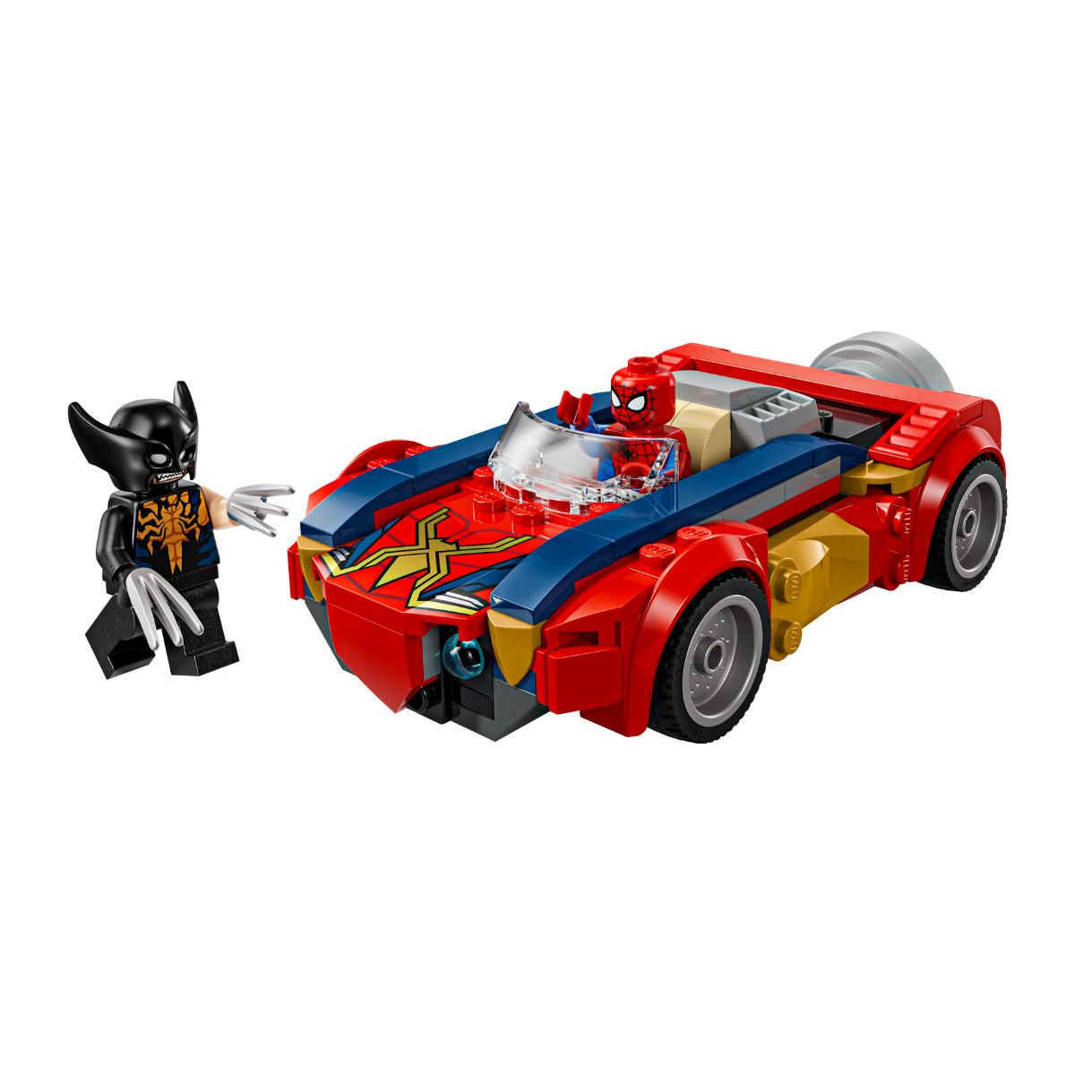 Đồ Chơi Lắp Ráp Xe Spider-Man Và Wolverine Bị Venom Hóa LEGO SUPERHEROES 76336 (134 chi tiết)