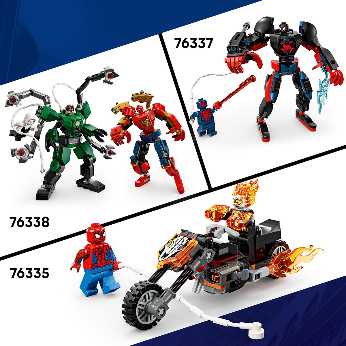 Đồ Chơi Lắp Ráp Xe Spider-Man Và Wolverine Bị Venom Hóa LEGO SUPERHEROES 76336 (134 chi tiết)