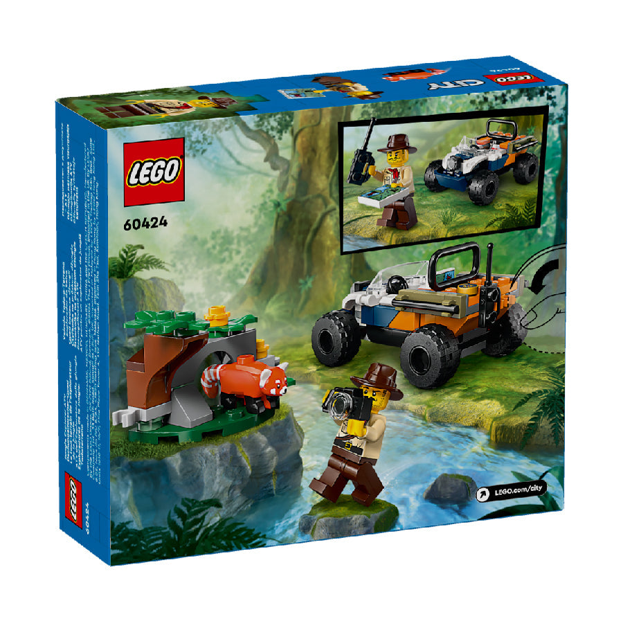 Đồ Chơi Lắp Ráp Xe Tải Atv Giải Cứu Gấu Trúc Đỏ LEGO CITY 60424 (92 chi tiết)