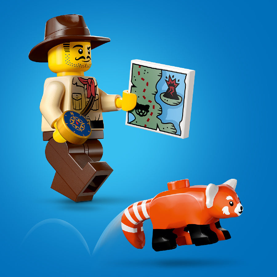 Đồ Chơi Lắp Ráp Xe Tải Atv Giải Cứu Gấu Trúc Đỏ LEGO CITY 60424 (92 chi tiết)