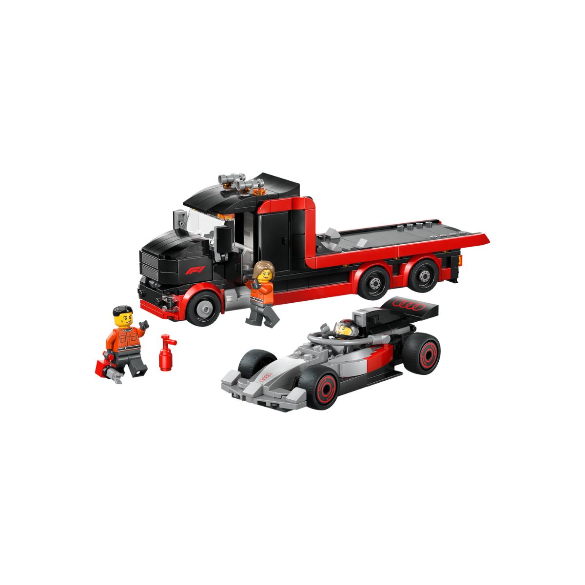 Đồ Chơi Lắp Ráp Xe Tải Trưng Bày F1 Kèm Xe Đua Audi F1 LEGO CITY 60493 (508 Chi Tiết)