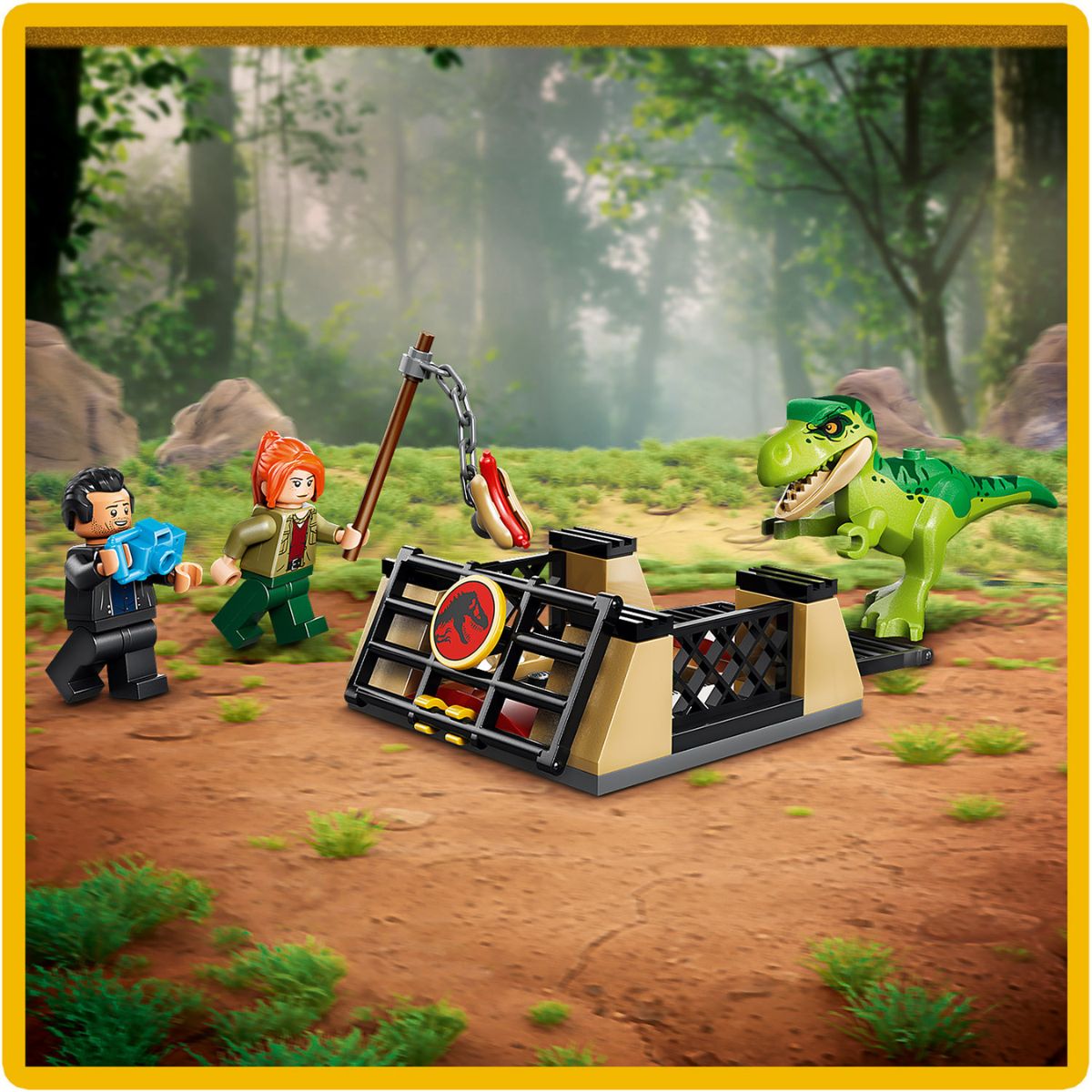 Đồ Chơi Lắp Ráp Xe Tải Vận Chuyển Khủng Long T. Rex LEGO JURASSIC 77978 (115 Chi Tiết)