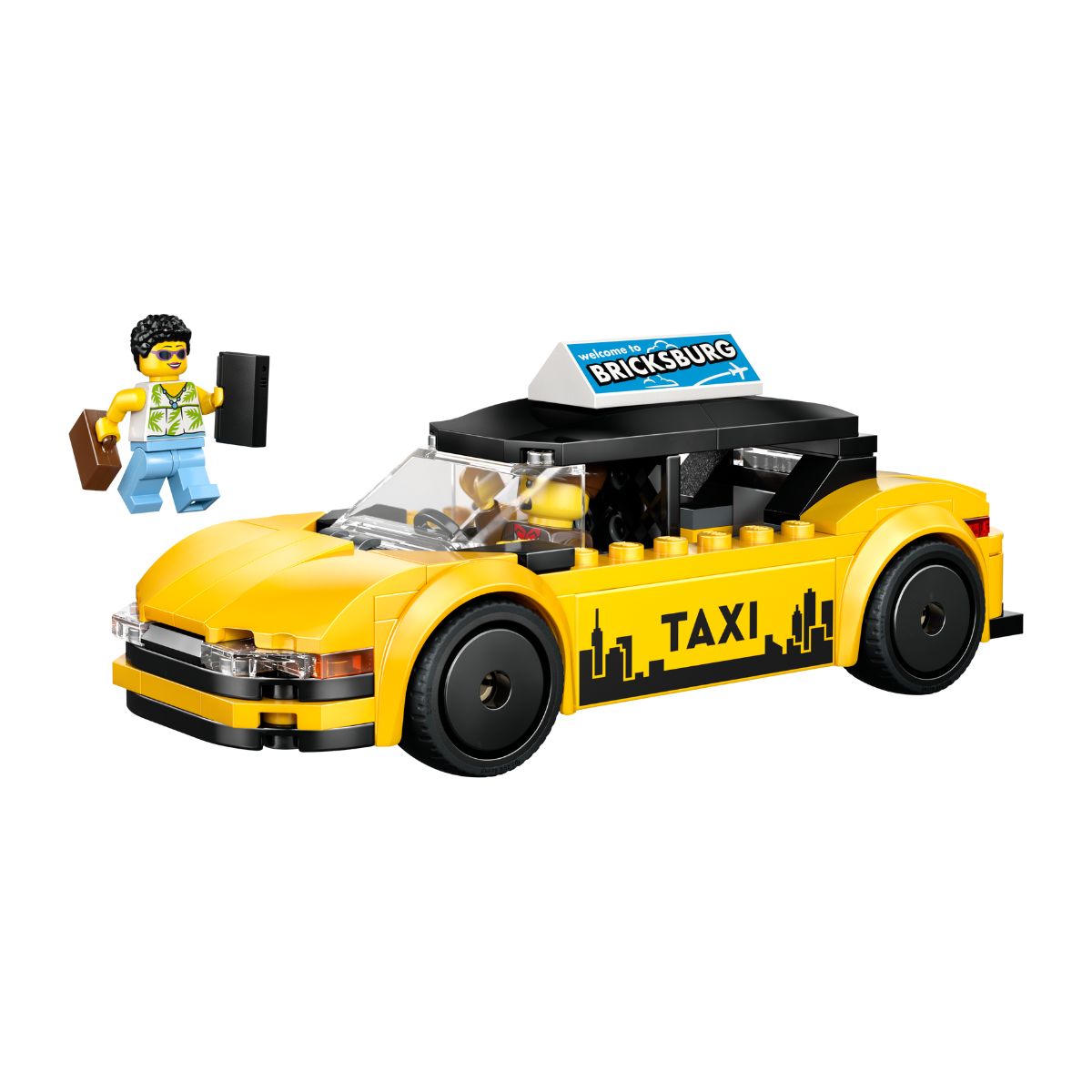 Đồ Chơi Lắp Ráp Xe Taxi Màu Vàng LEGO CITY 60487 (122 chi tiết)