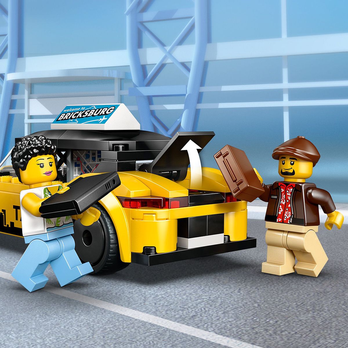 Đồ Chơi Lắp Ráp Xe Taxi Màu Vàng LEGO CITY 60487 (122 chi tiết)