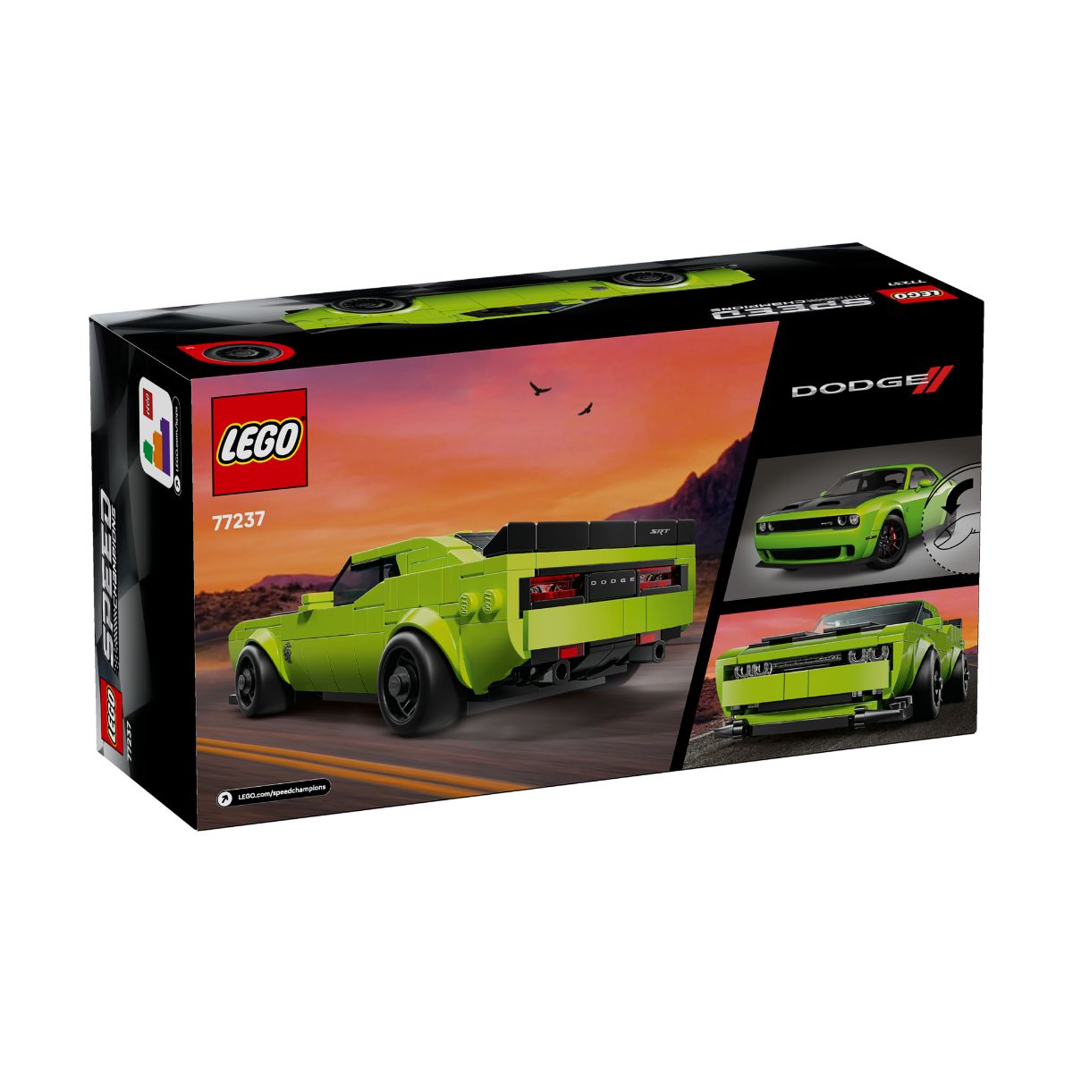 Đồ Chơi Lắp Ráp Xe Thể Thao Dodge Challenger SRT Hellcat LEGO SPEED CHAMPIONS 77237 (390 chi tiết)