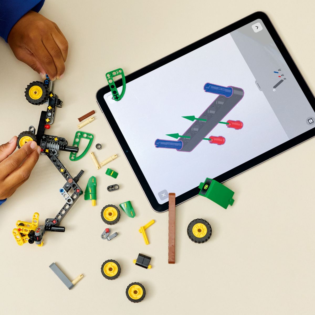 Đồ Chơi Lắp Ráp Xe Thu Hoạch Gỗ John Deere LEGO TECHNIC 42218 (117 chi tiết)