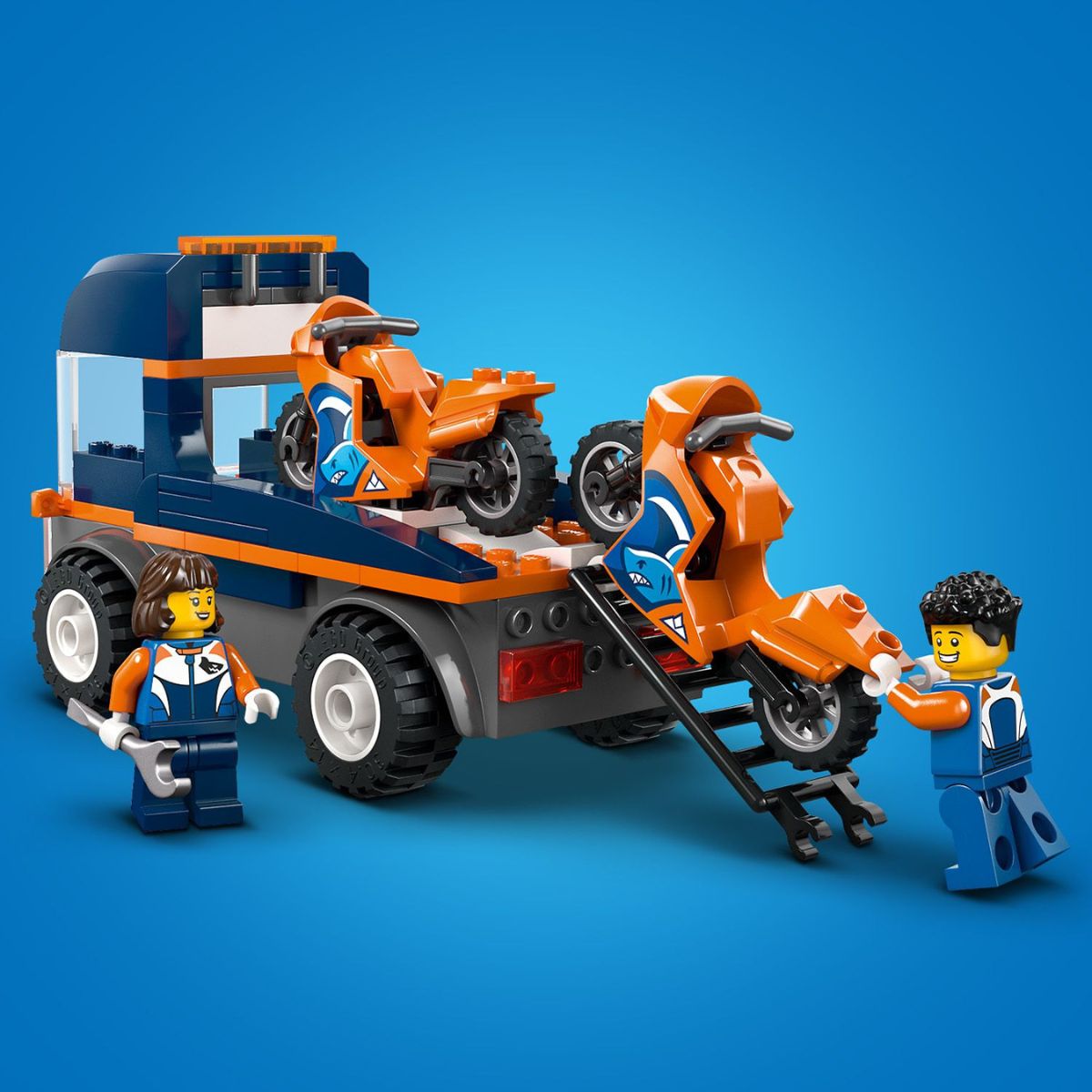 Đồ Chơi Lắp Ráp Xe Vận Chuyển Mô Tô Chuyên Dụng LEGO CITY 60491 (88 chi tiết)