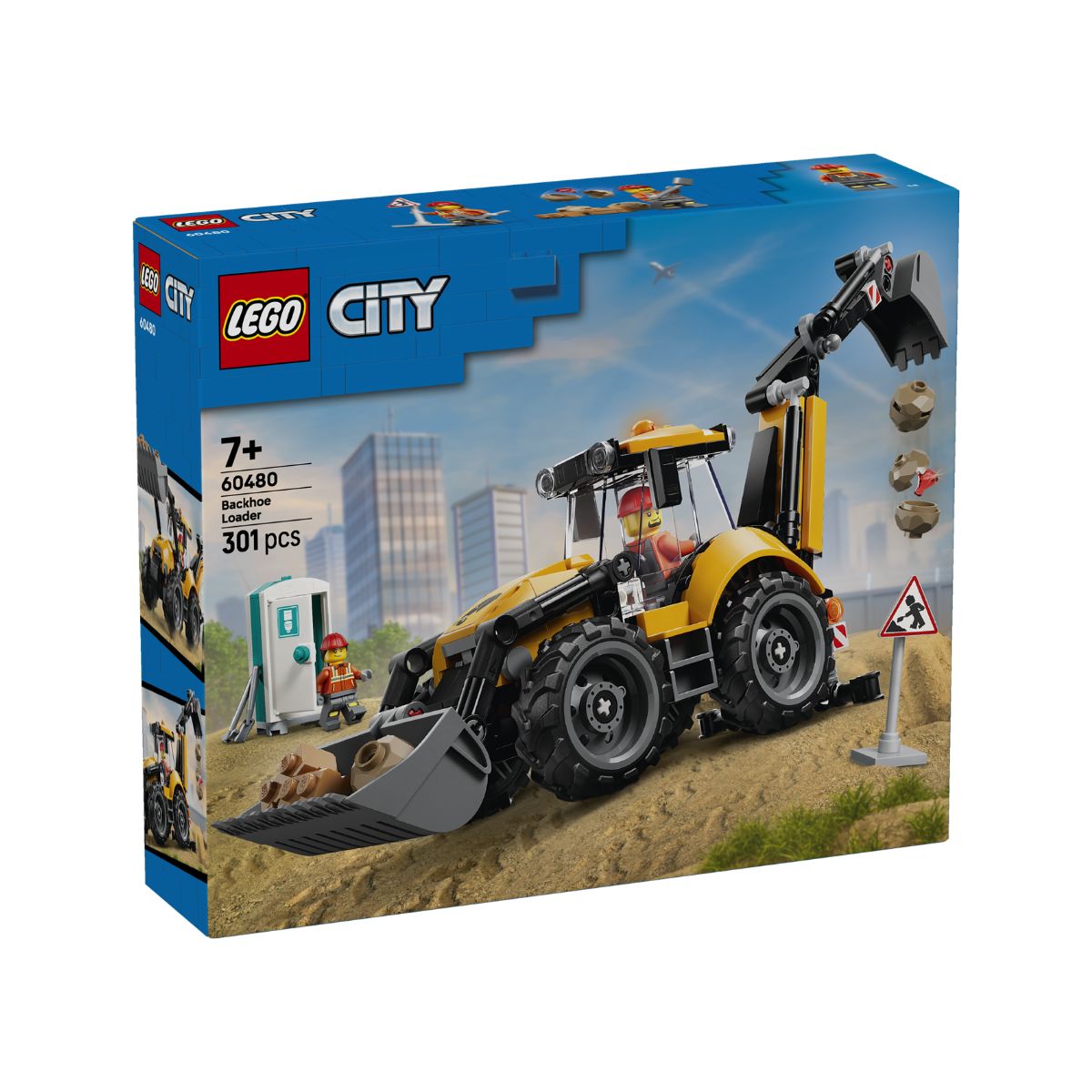 Đồ Chơi Lắp Ráp Xe Xúc Đào Màu Vàng LEGO CITY 60480 (301 chi tiết)