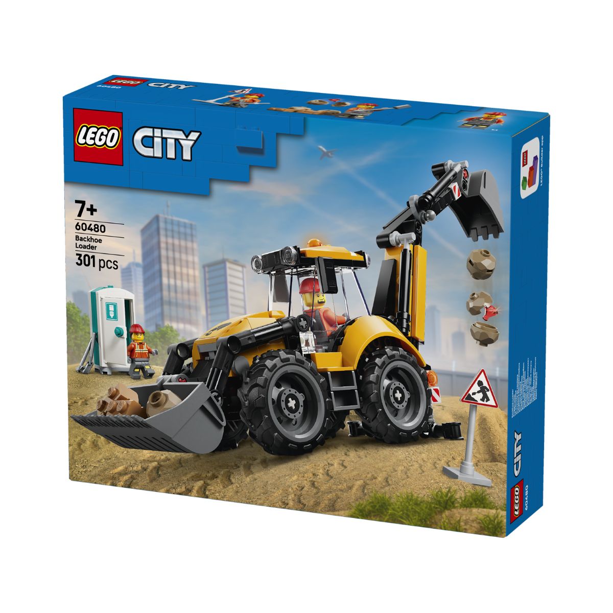 Đồ Chơi Lắp Ráp Xe Xúc Đào Màu Vàng LEGO CITY 60480 (301 chi tiết)