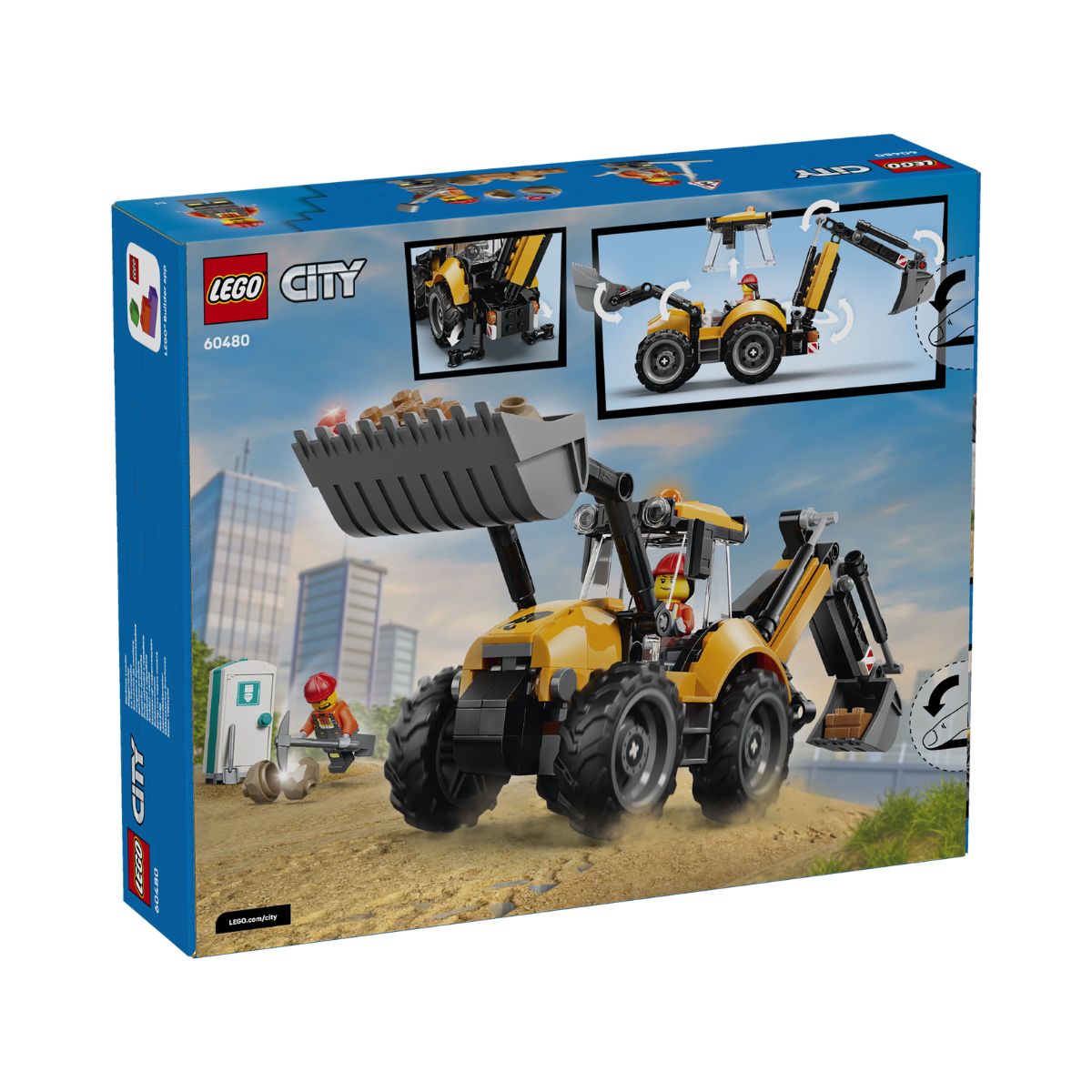 Đồ Chơi Lắp Ráp Xe Xúc Đào Màu Vàng LEGO CITY 60480 (301 chi tiết)