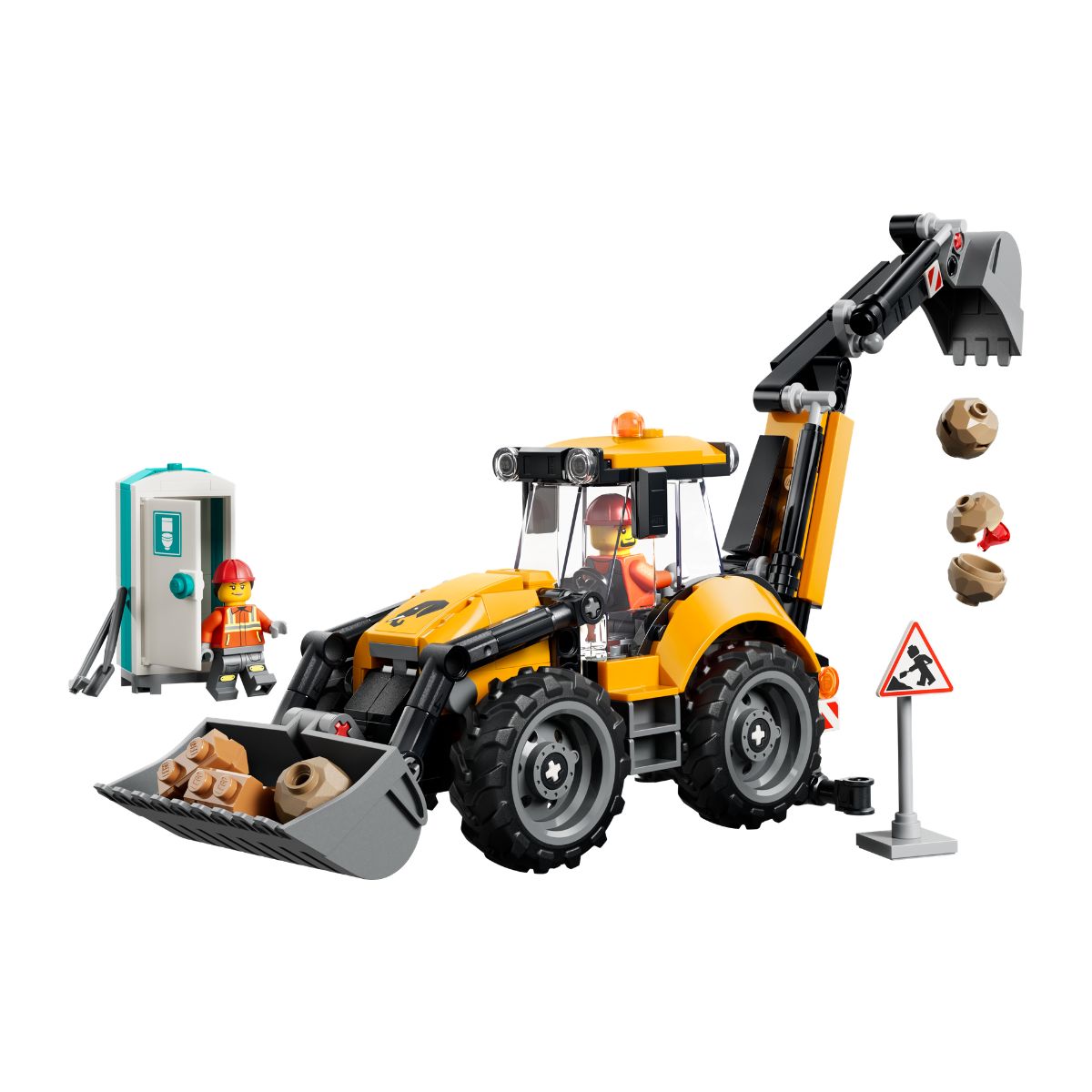 Đồ Chơi Lắp Ráp Xe Xúc Đào Màu Vàng LEGO CITY 60480 (301 chi tiết)
