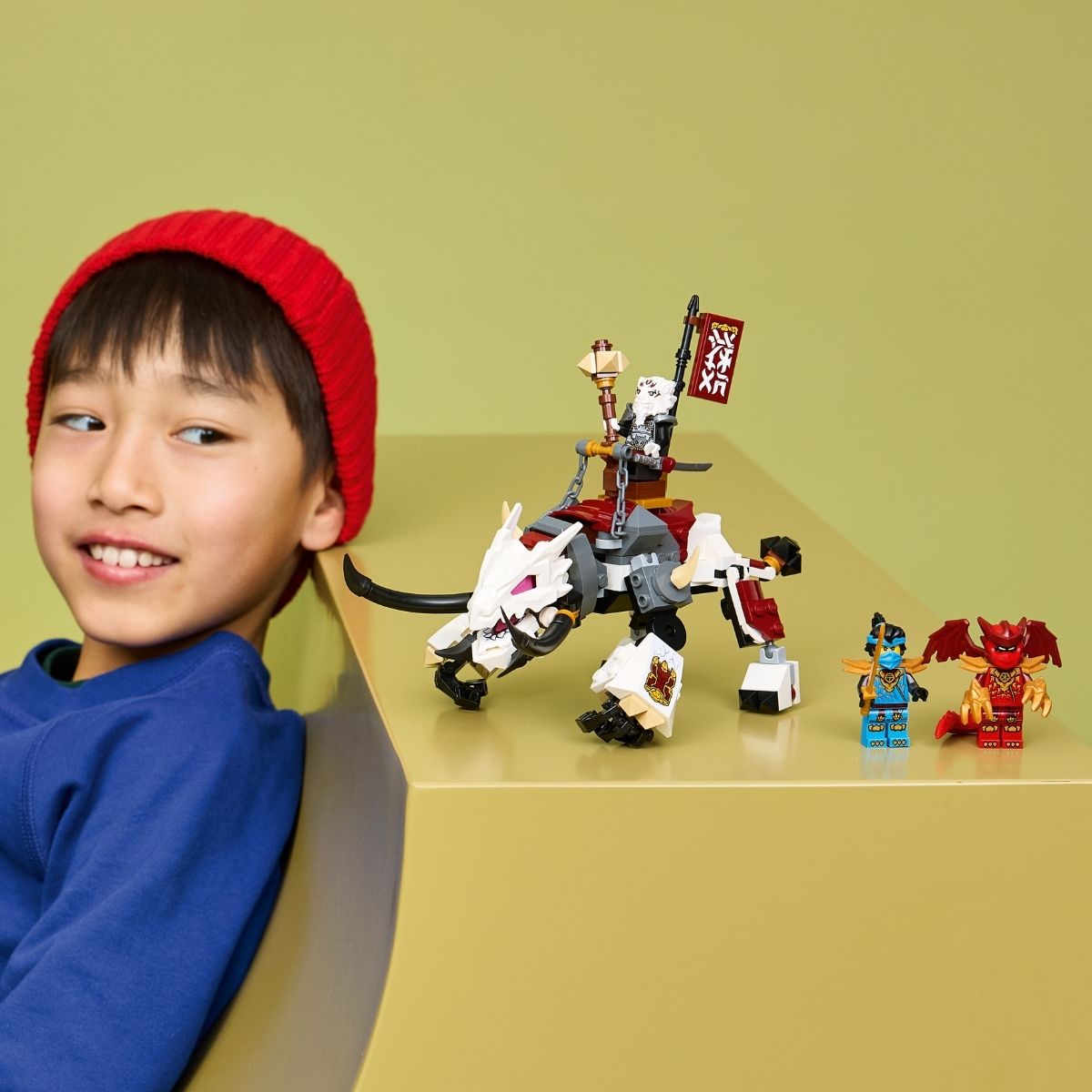 Đồ Chơi Lắp Ráp Zilvar Và Quái thú Rồng Grimtak LEGO NINJAGO 71863 (232 chi tiết)