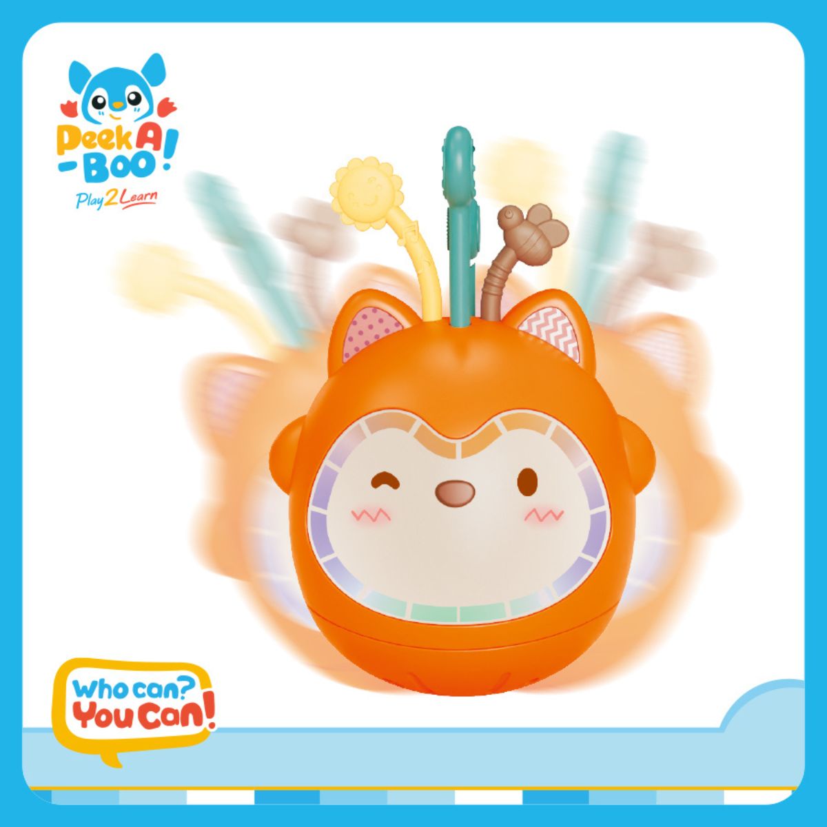 Đồ Chơi Lật Đật Chú Cáo Nhỏ Có Đèn Và Nhạc PEEK A BOO PAB064
